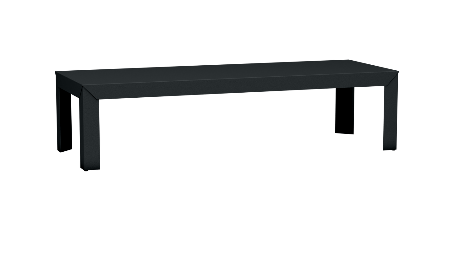 Table basse rectangulaire en aluminium 180cm Zef - MATIERE GRISE - La Maison MilanaiseDroitsAnthracite 222