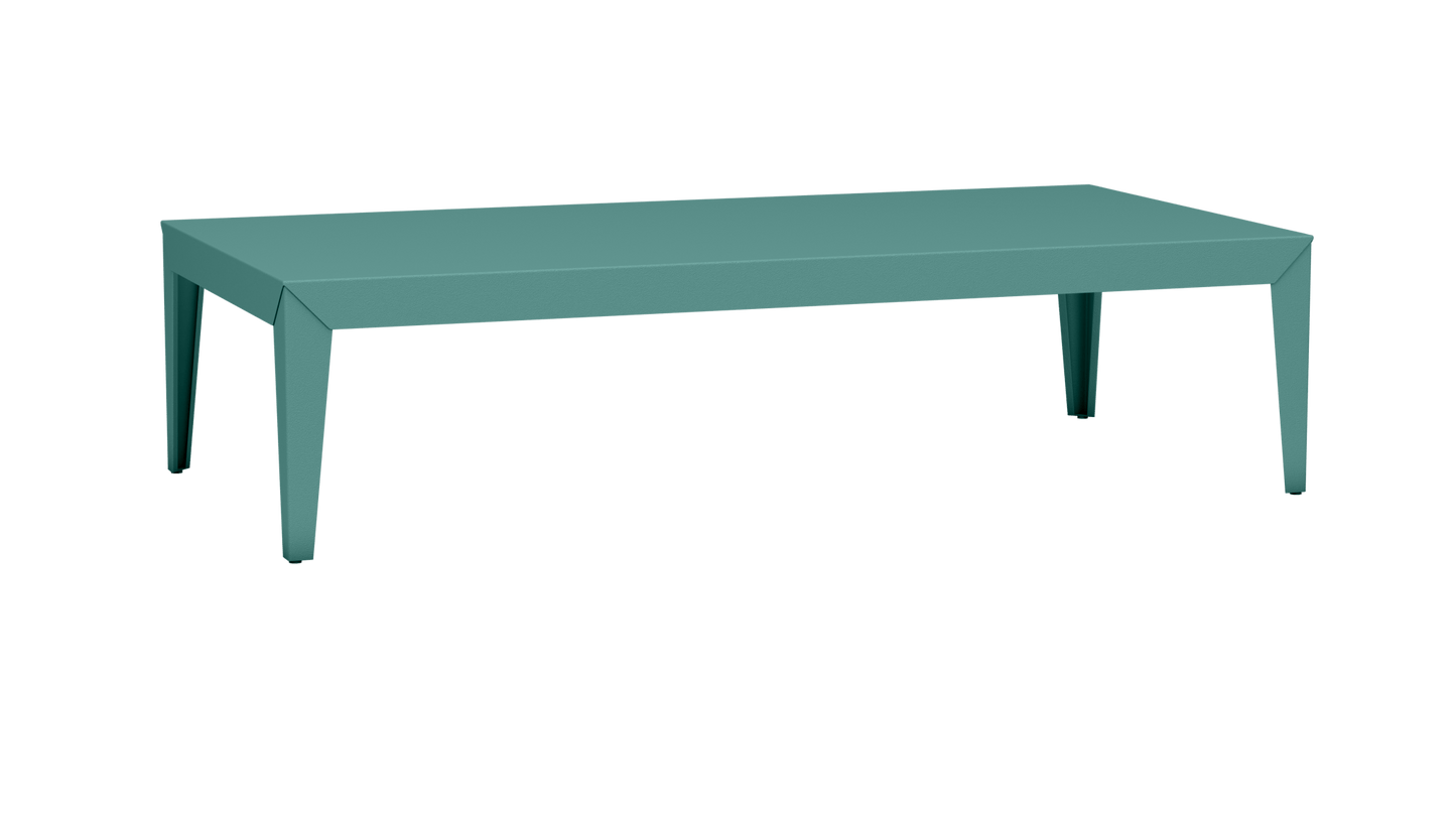 Table basse rectangulaire en aluminium 180cm Zef - MATIERE GRISE - La Maison MilanaiseFuselésCeladon 006