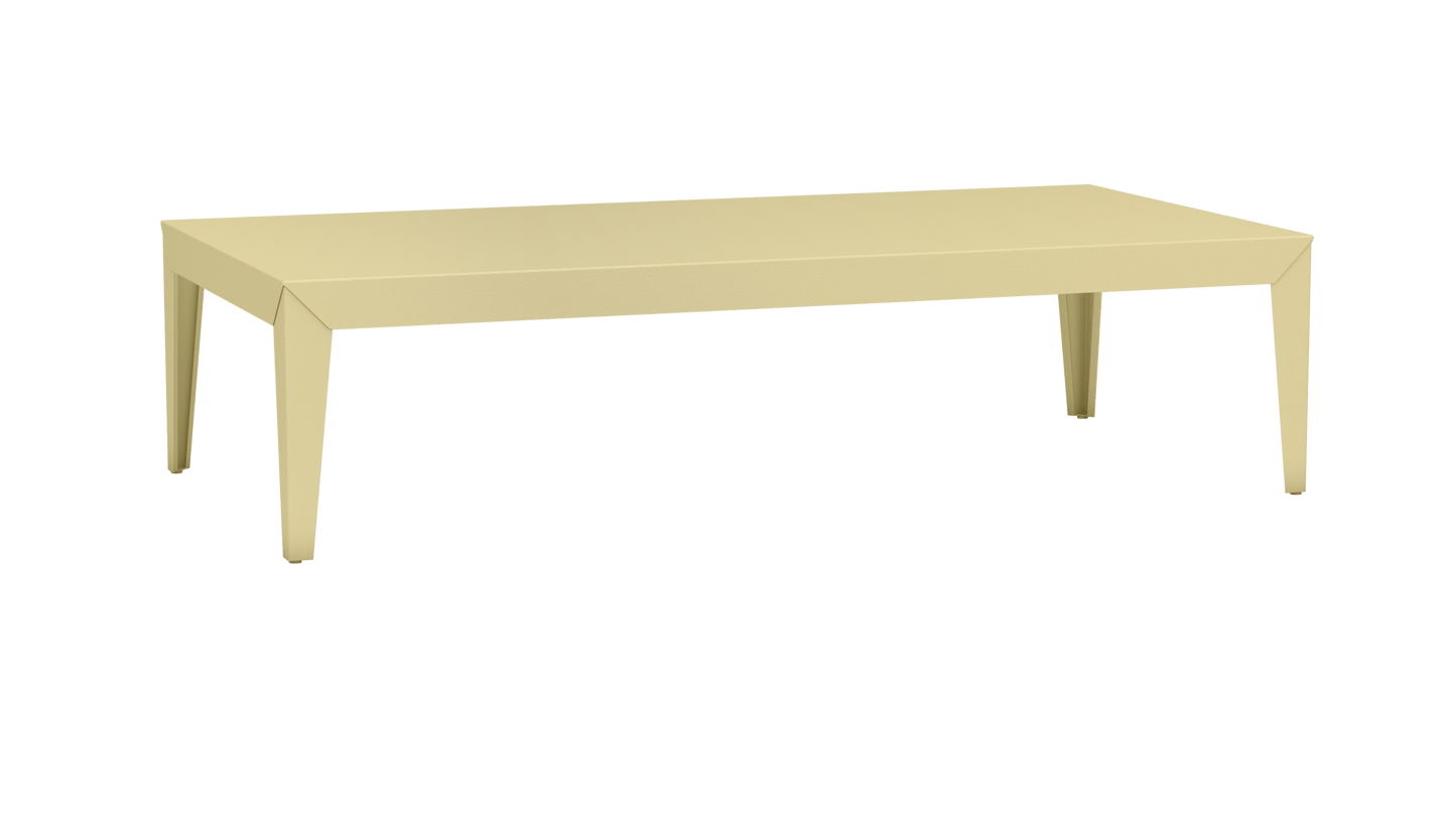 Table basse rectangulaire en aluminium 180cm Zef - MATIERE GRISE - La Maison MilanaiseFuselésChampagne 231