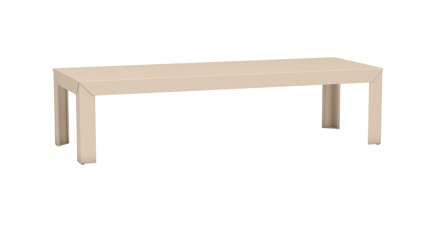 Table basse rectangulaire en aluminium 180cm Zef - MATIERE GRISE - La Maison MilanaiseDroitsEggshell 161