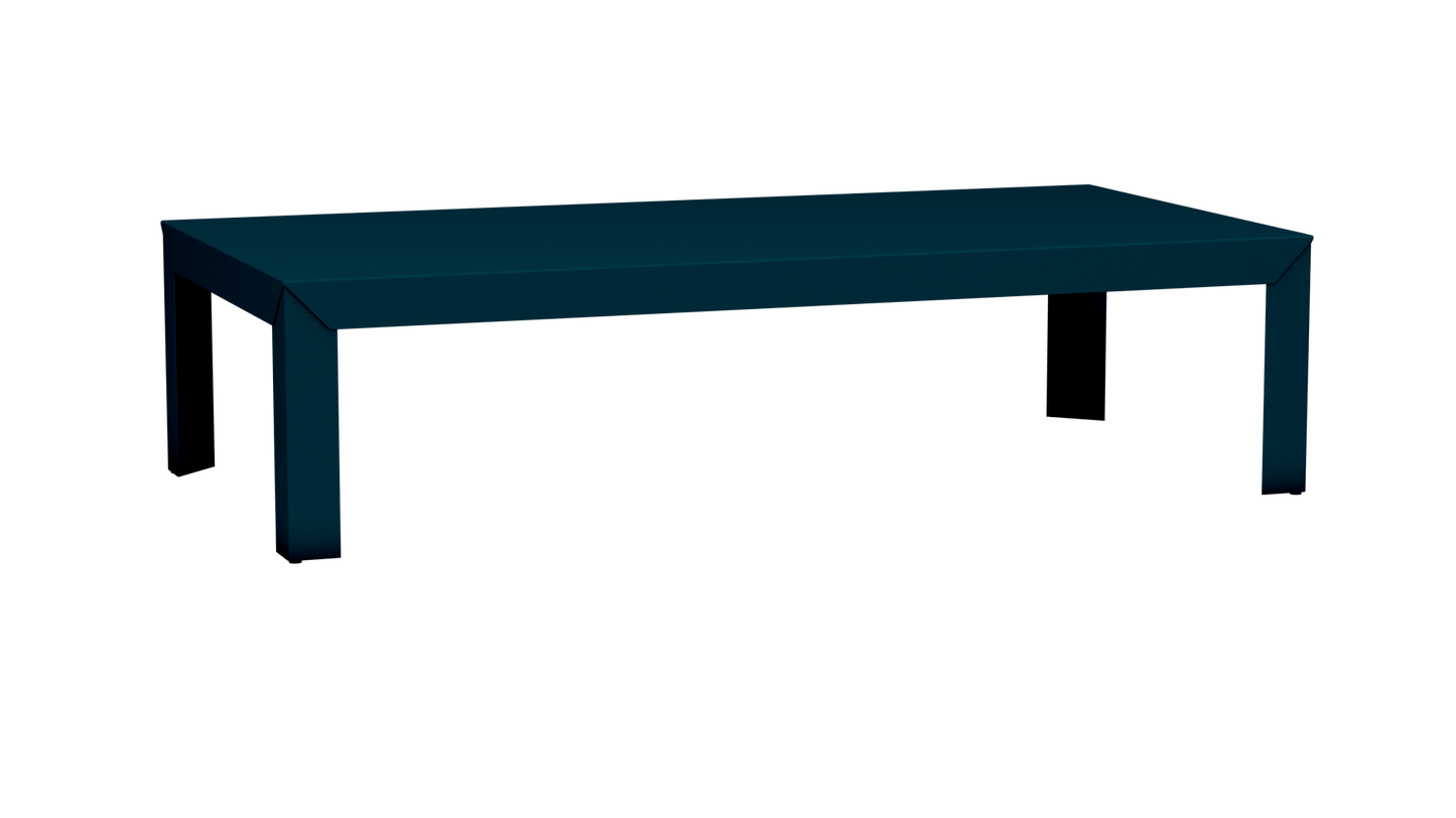 Table basse rectangulaire en aluminium 180cm Zef - MATIERE GRISE - La Maison MilanaiseDroitsCanard 115