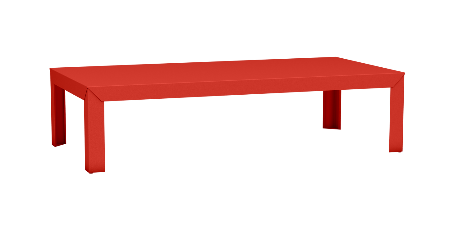 Table basse rectangulaire en aluminium 180cm Zef - MATIERE GRISE - La Maison MilanaiseDroitsPêche 143