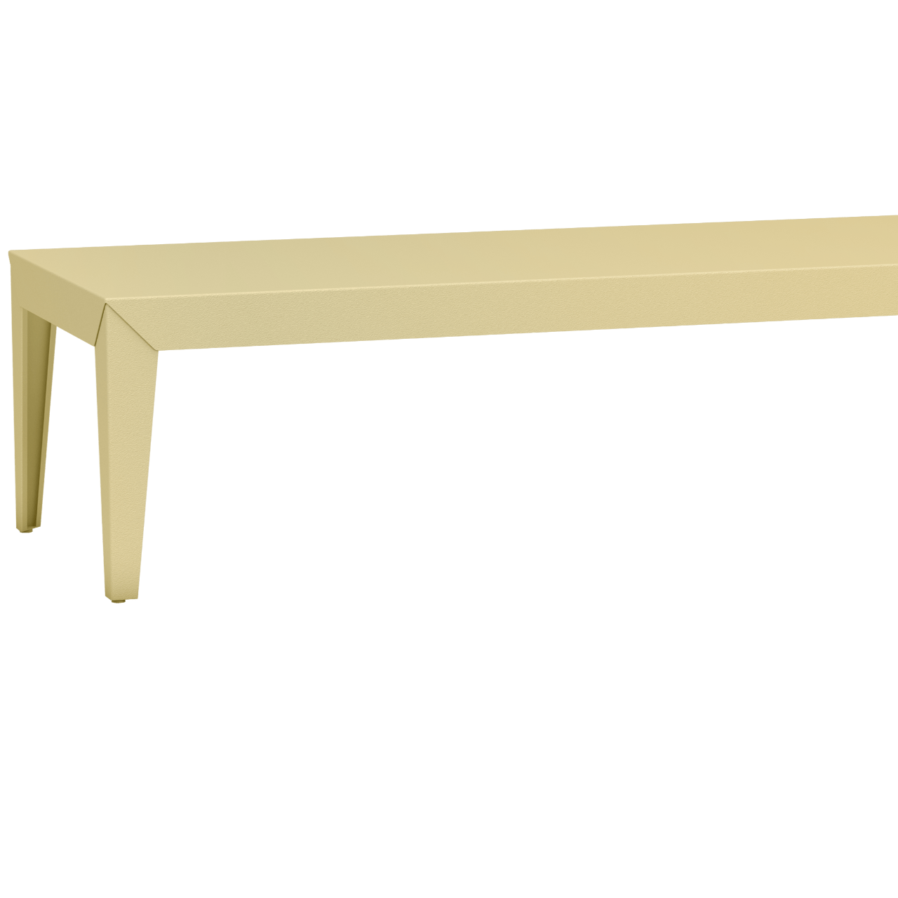 Table basse rectangulaire en aluminium 180cm Zef - MATIERE GRISE - La Maison MilanaiseFuselésChampagne 231