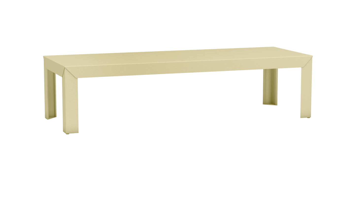 Table basse rectangulaire en aluminium 180cm Zef - MATIERE GRISE - La Maison MilanaiseDroitsChampagne 231