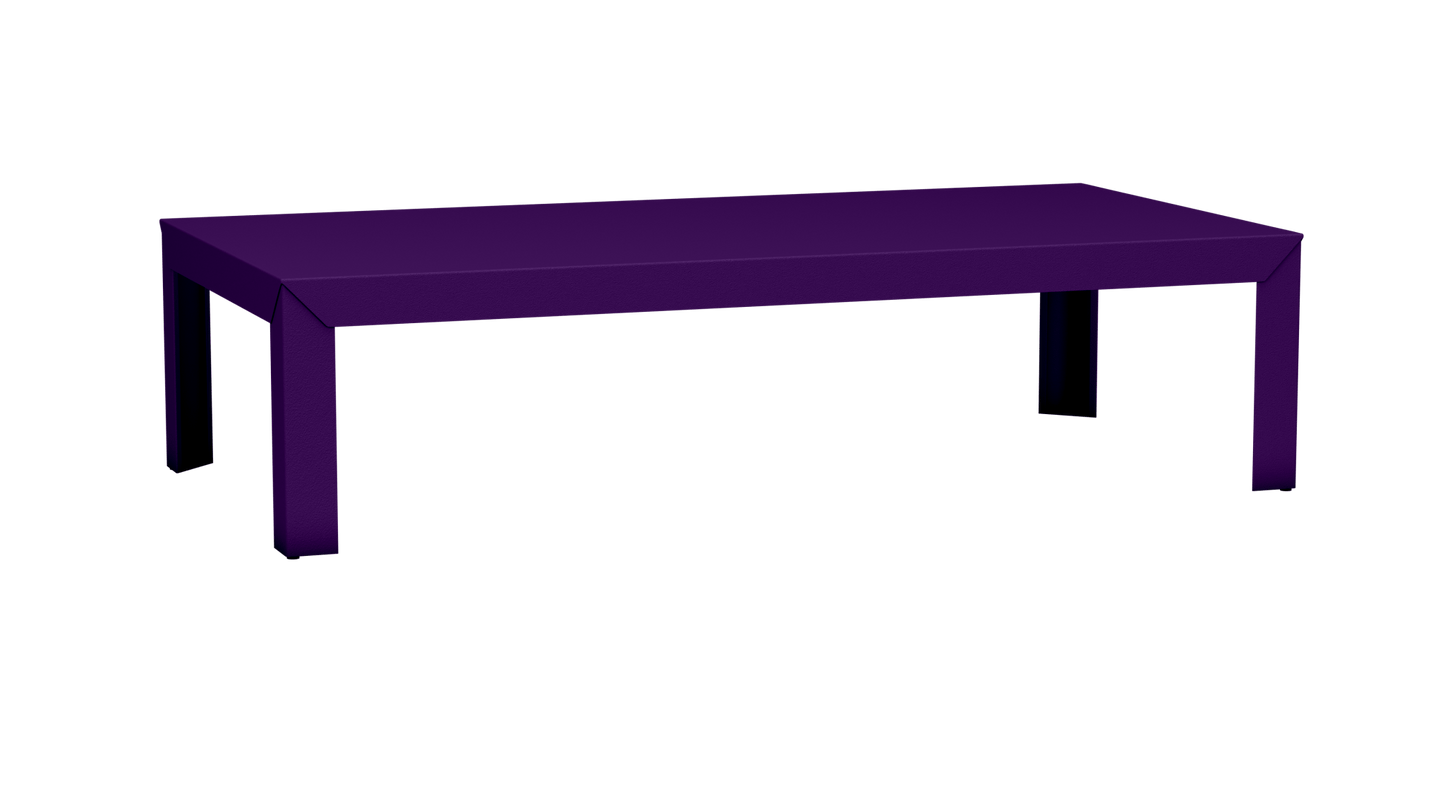 Table basse rectangulaire en aluminium 180cm Zef - MATIERE GRISE - La Maison MilanaiseDroitsUltra Violet 172