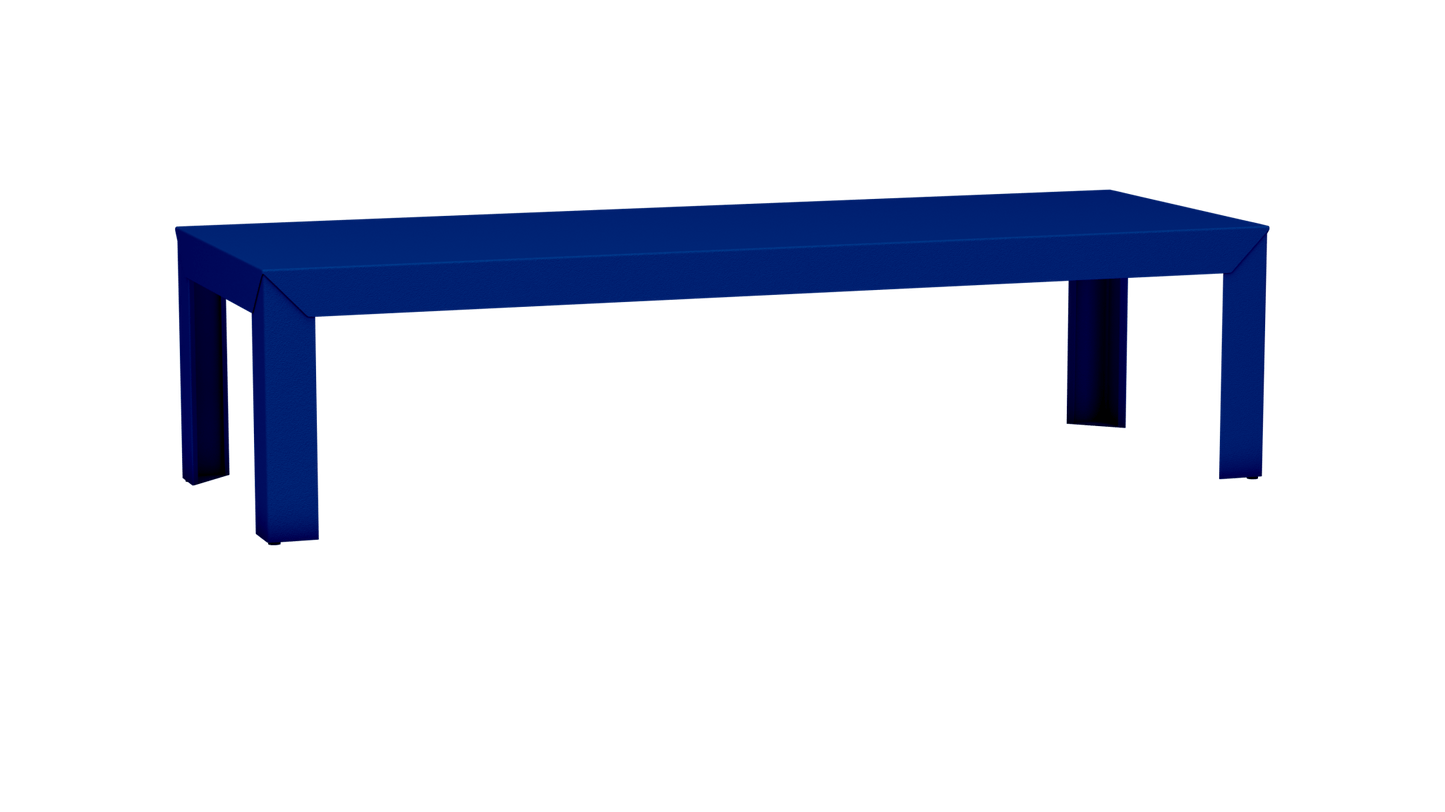 Table basse rectangulaire en aluminium 180cm Zef - MATIERE GRISE - La Maison MilanaiseDroitsBleu pur 112