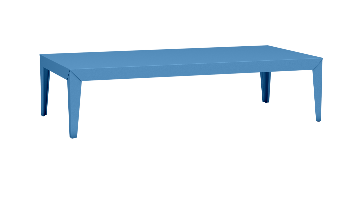 Table basse rectangulaire en aluminium 180cm Zef - MATIERE GRISE - La Maison MilanaiseFuselésAzur 111