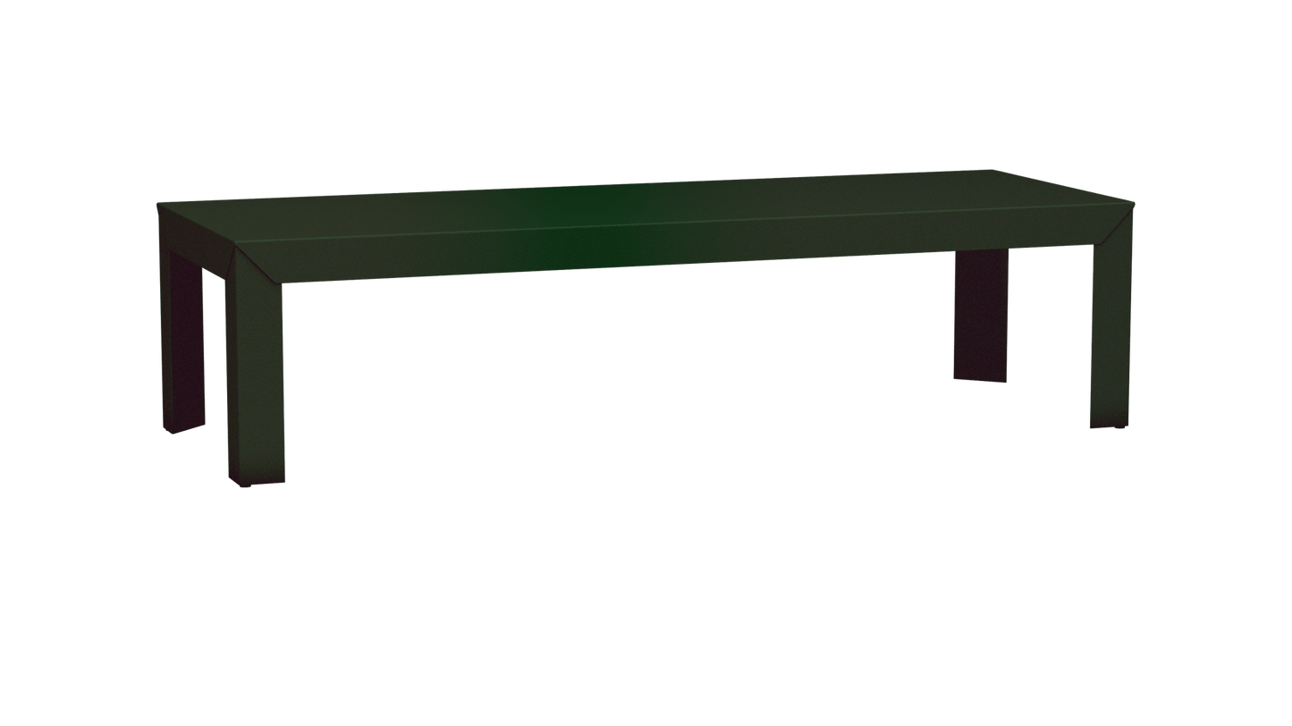 Table basse rectangulaire en aluminium 180cm Zef - MATIERE GRISE - La Maison MilanaiseDroitsJekyll 123
