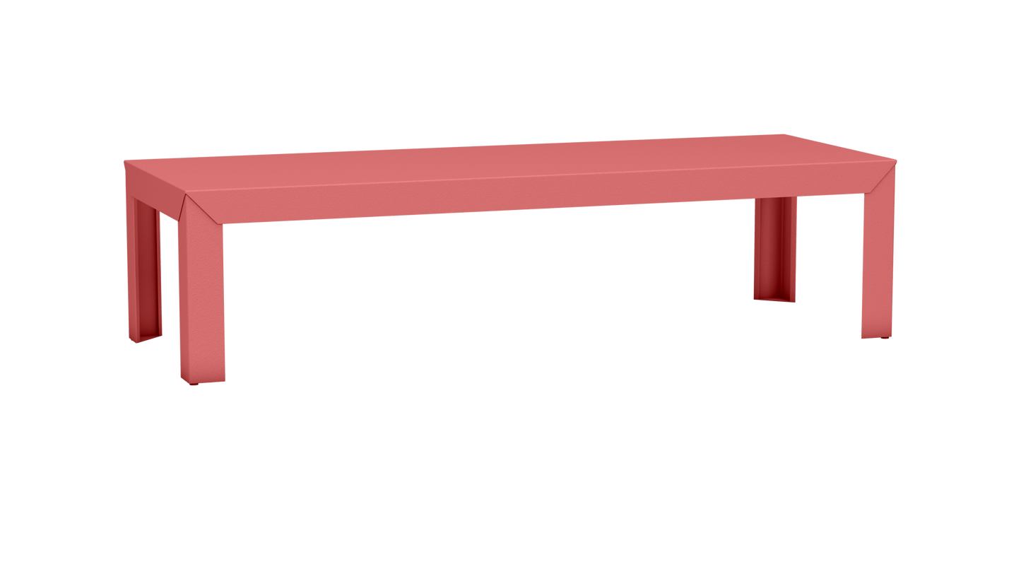 Table basse rectangulaire en aluminium 180cm Zef - MATIERE GRISE - La Maison MilanaiseDroitsPink Lady 163