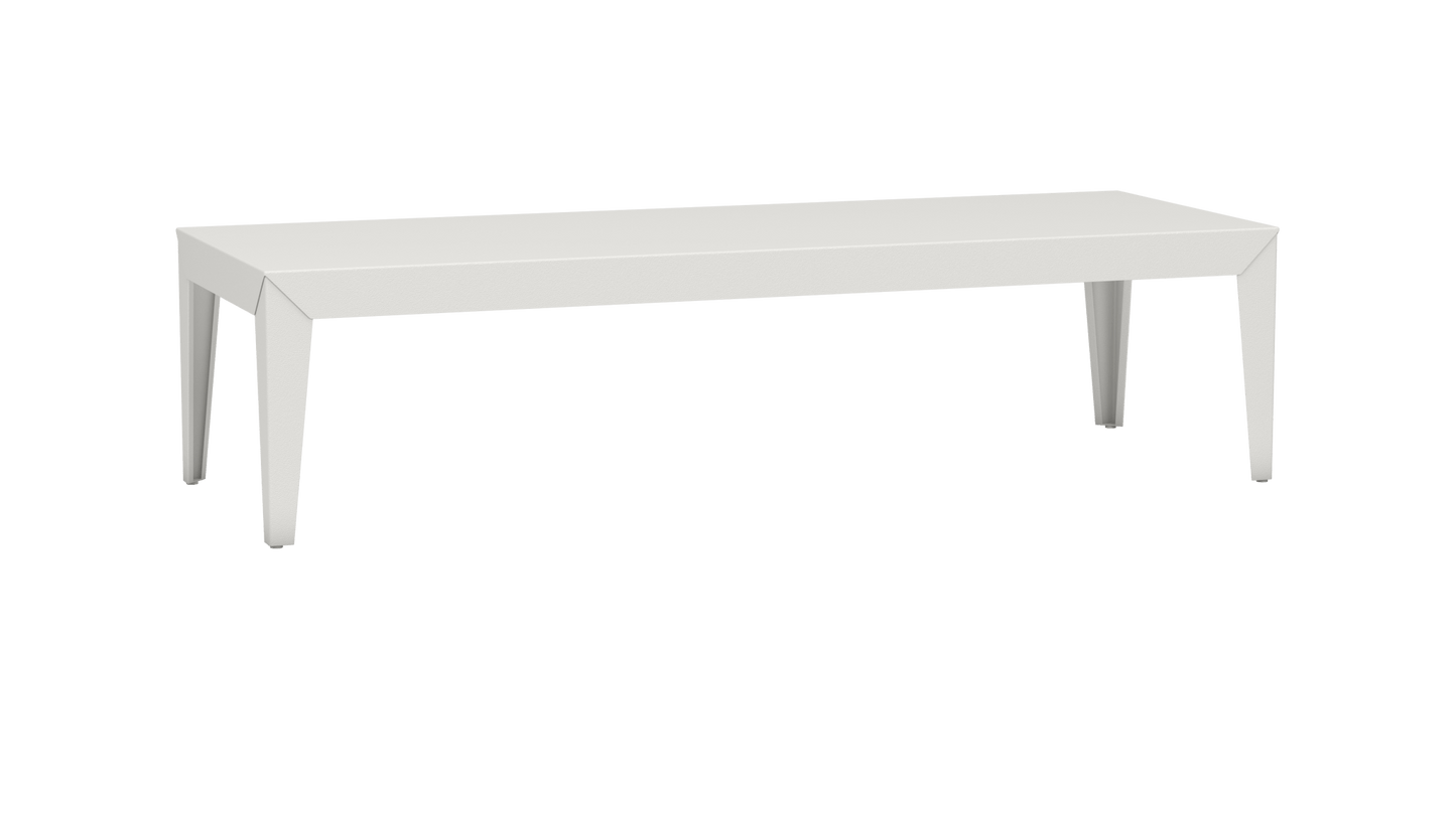 Table basse rectangulaire en aluminium 180cm Zef - MATIERE GRISE - La Maison MilanaiseFuselésBlanc 001