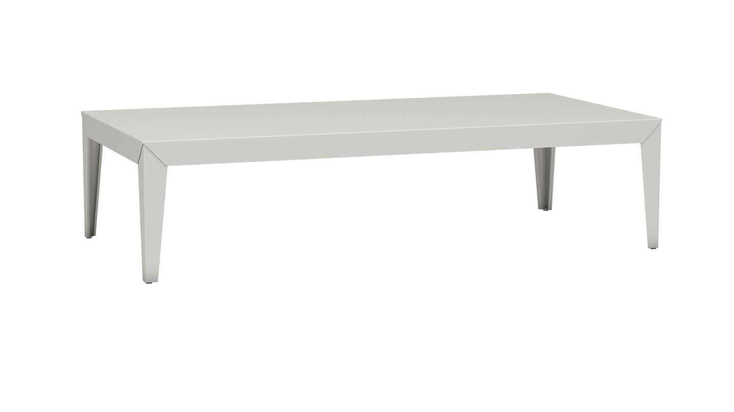 Table basse rectangulaire en aluminium 180cm Zef - MATIERE GRISE - La Maison MilanaiseFuselésCraie 023