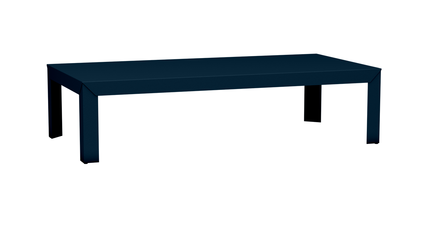 Table basse rectangulaire en aluminium 180cm Zef - MATIERE GRISE - La Maison MilanaiseDroitsDenim 007