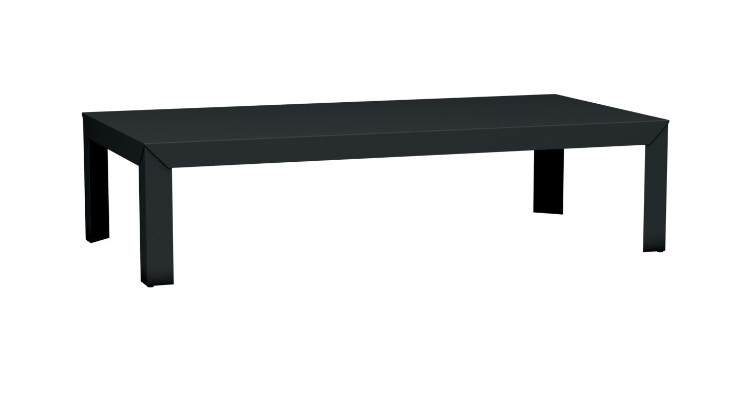 Table basse rectangulaire en aluminium 180cm Zef - MATIERE GRISE - La Maison MilanaiseDroitsAnthracite 222