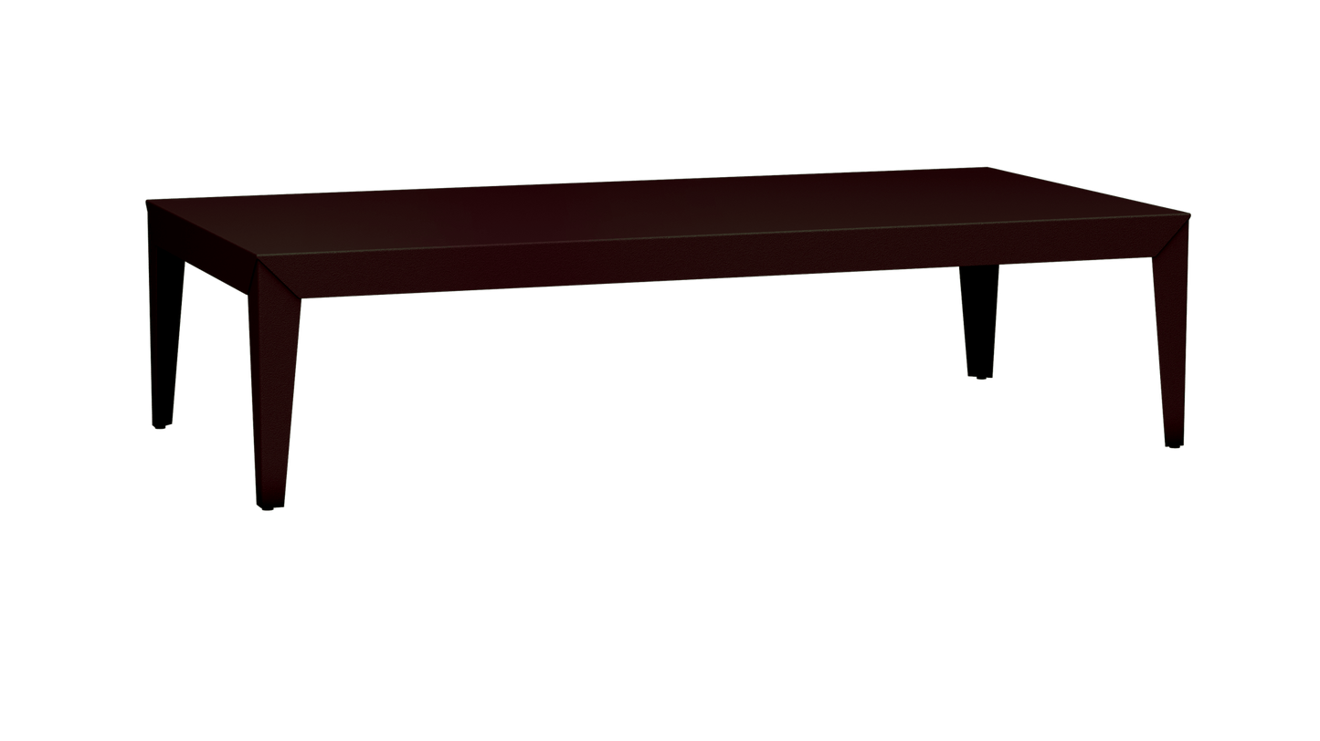 Table basse rectangulaire en aluminium 180cm Zef - MATIERE GRISE - La Maison MilanaiseFuselésViolet de Mars 171