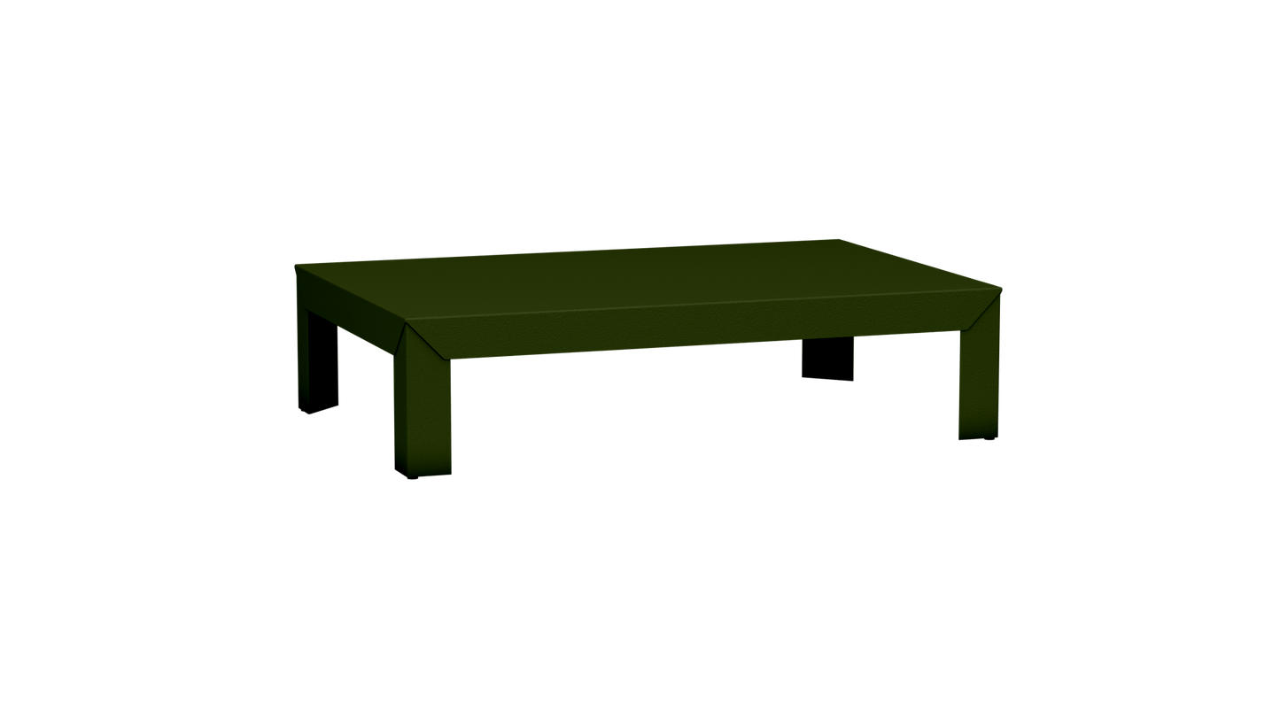 Table basse rectangulaire en métal 120cm Zef - MATIERE GRISE - La Maison MilanaiseKaki 122Intérieur