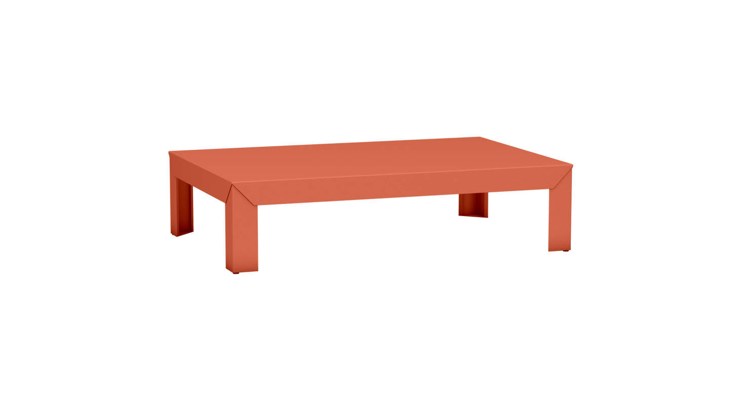 Table basse rectangulaire en métal 120cm Zef - MATIERE GRISE - La Maison MilanaiseOrange givré 144Intérieur