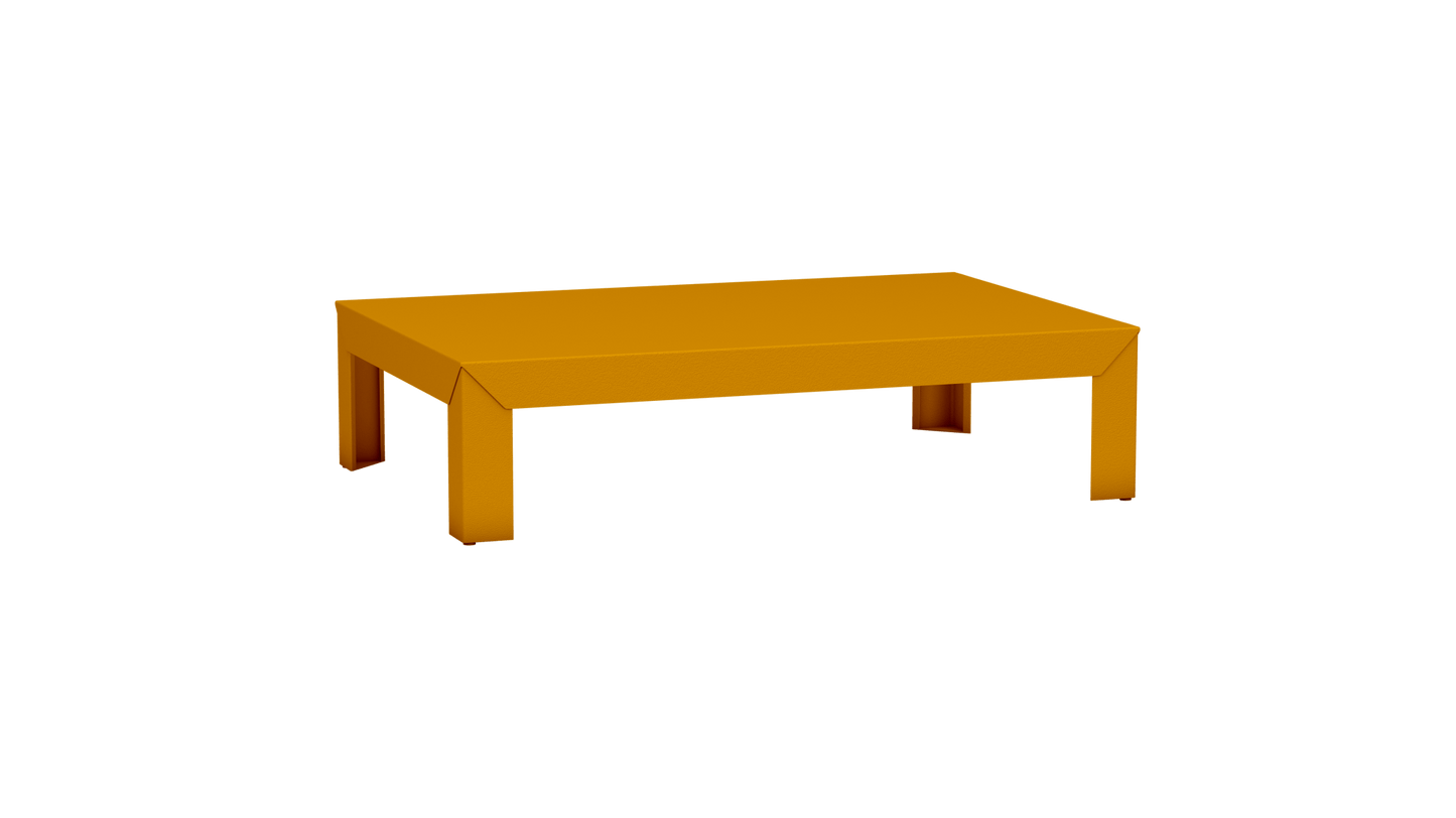 Table basse rectangulaire en métal 120cm Zef - MATIERE GRISE - La Maison MilanaiseSafran 131Intérieur