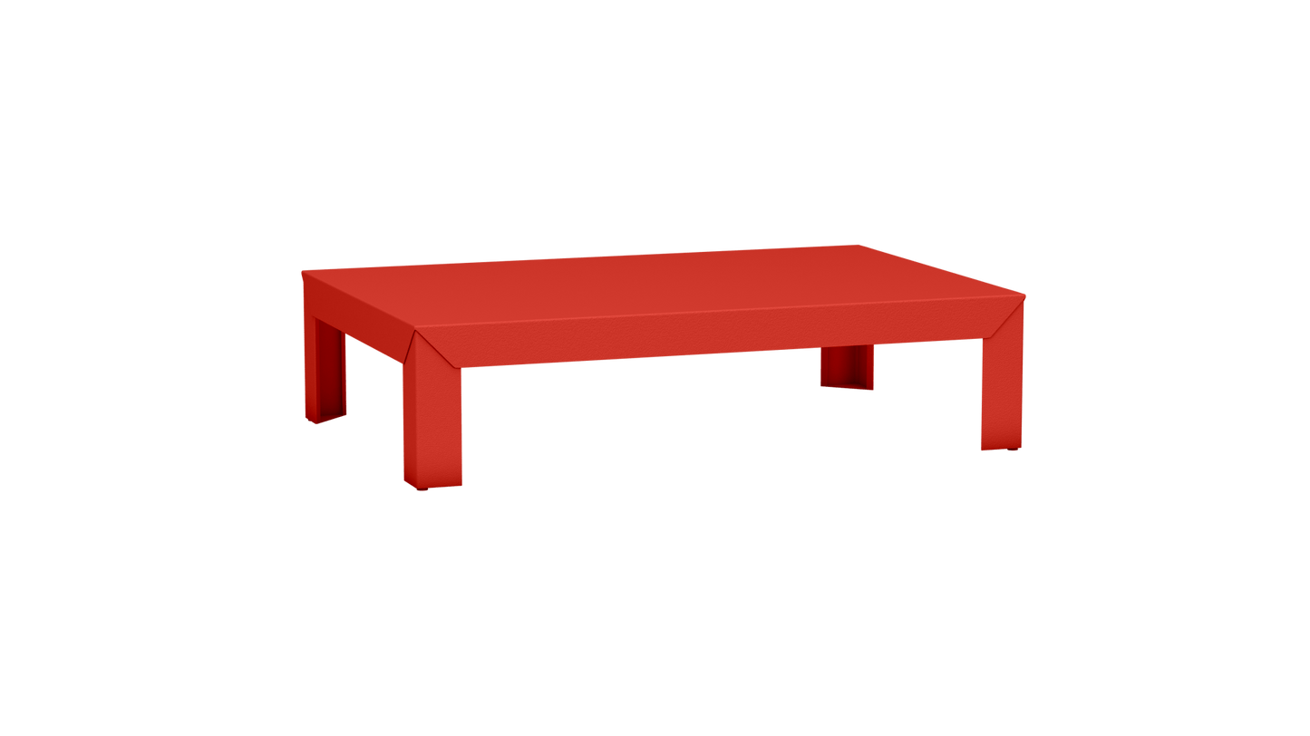 Table basse rectangulaire en métal 120cm Zef - MATIERE GRISE - La Maison MilanaisePêche 143Intérieur
