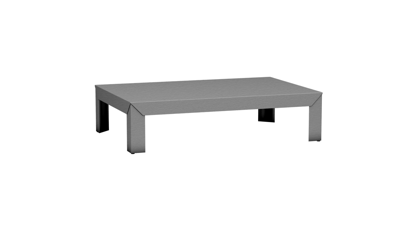 Table basse rectangulaire en métal 120cm Zef - MATIERE GRISE - La Maison MilanaiseBrut Vernis Brillant 020Intérieur