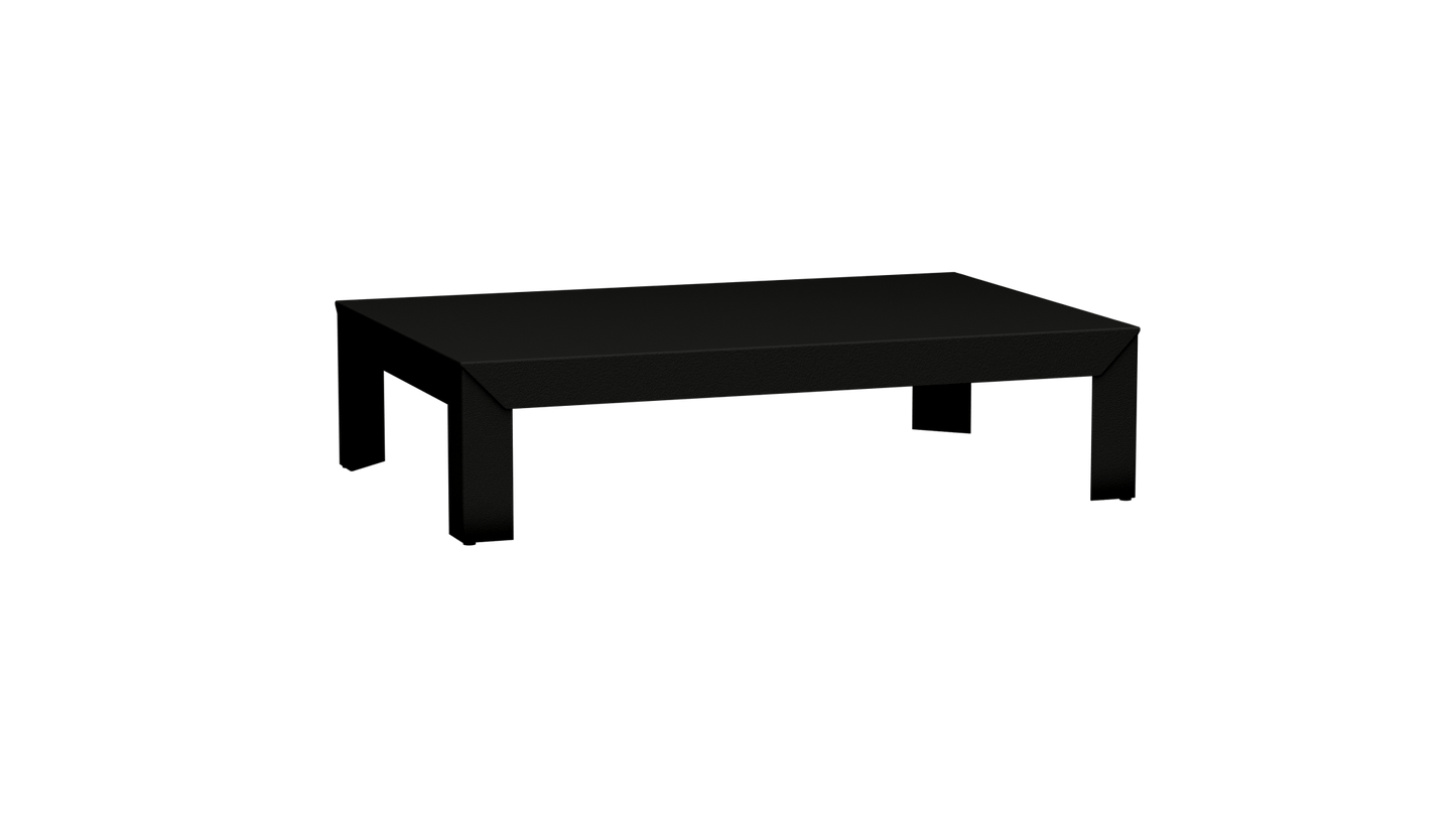 Table basse rectangulaire en métal 120cm Zef - MATIERE GRISE - La Maison MilanaiseNoir mat 031Intérieur