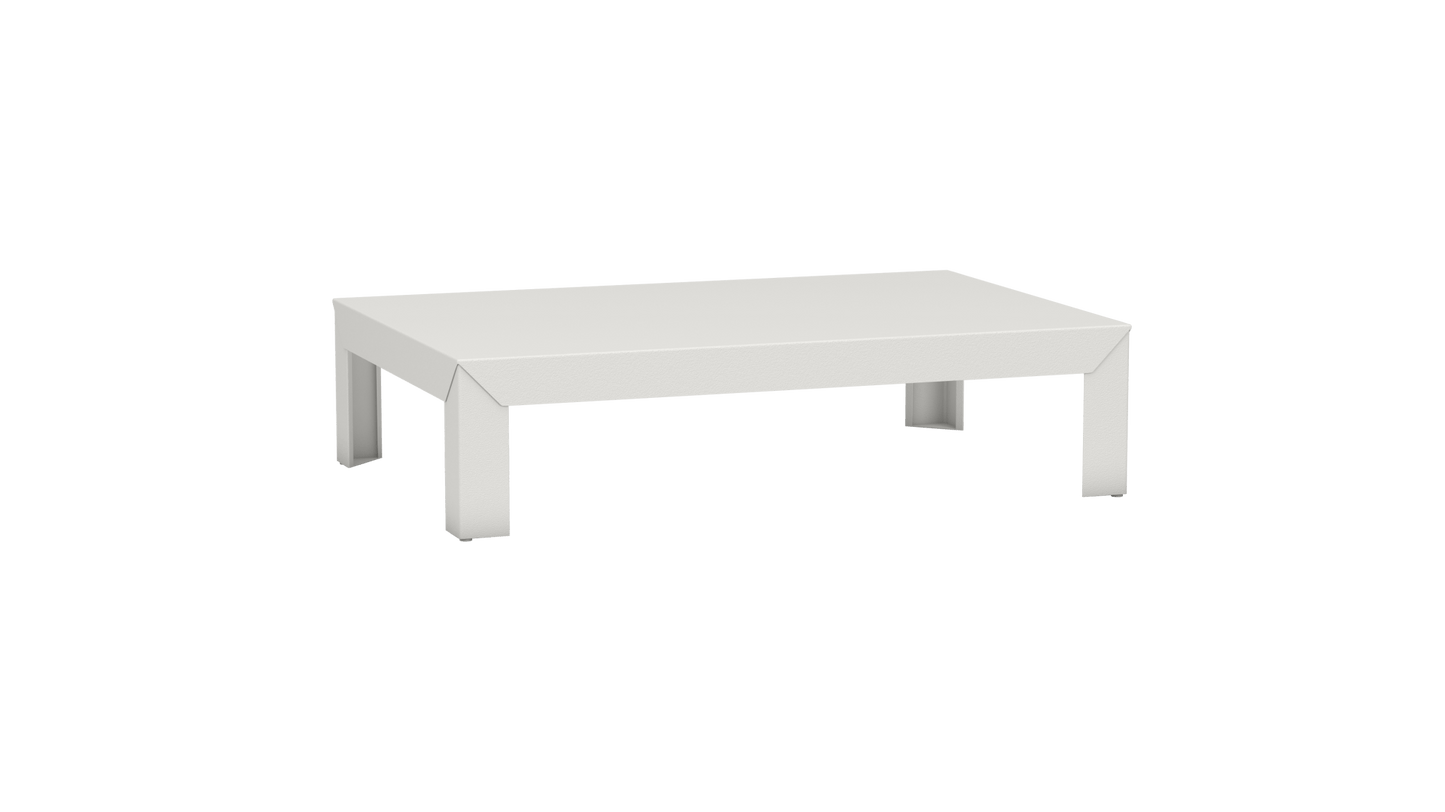 Table basse rectangulaire en métal 120cm Zef - MATIERE GRISE - La Maison MilanaiseBlanc 001Intérieur