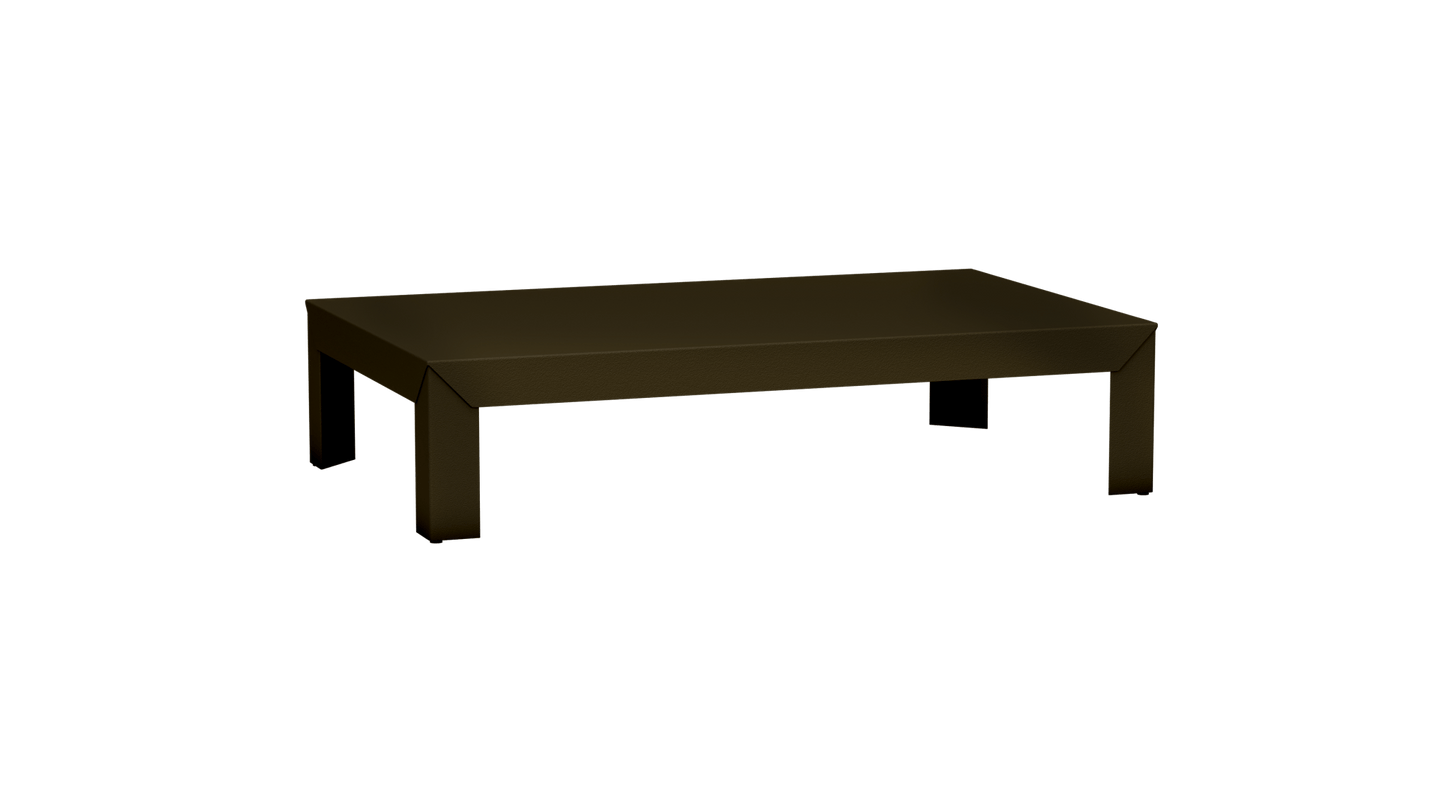 Table basse rectangulaire en métal 130cm Zef - MATIERE GRISE - La Maison MilanaiseBrut Vernis fumé 241Intérieur