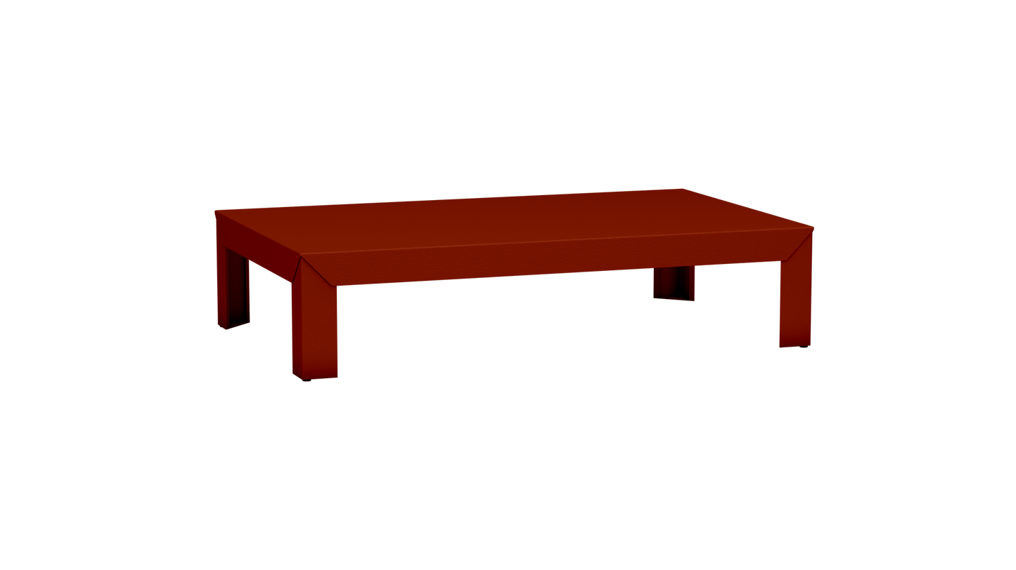 Table basse rectangulaire en métal 130cm Zef - MATIERE GRISE - La Maison MilanaiseTerracotta 142Intérieur