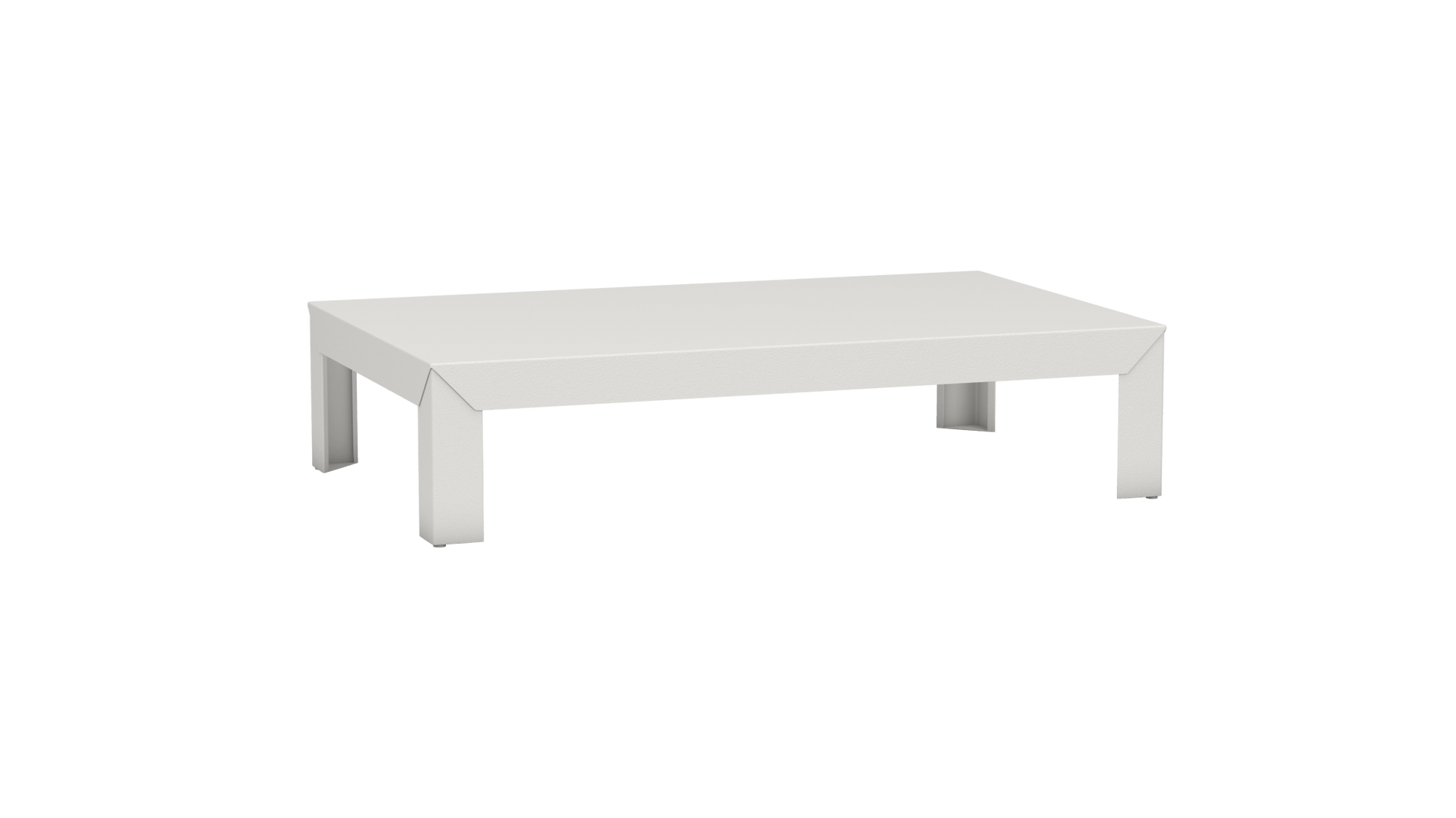 Table basse rectangulaire en métal 130cm Zef - MATIERE GRISE - La Maison MilanaiseBlanc 001Intérieur