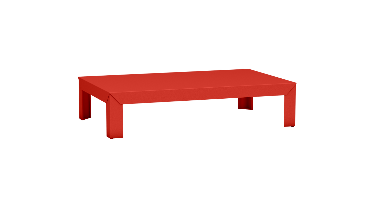 Table basse rectangulaire en métal 130cm Zef - MATIERE GRISE - La Maison MilanaisePêche 143Intérieur