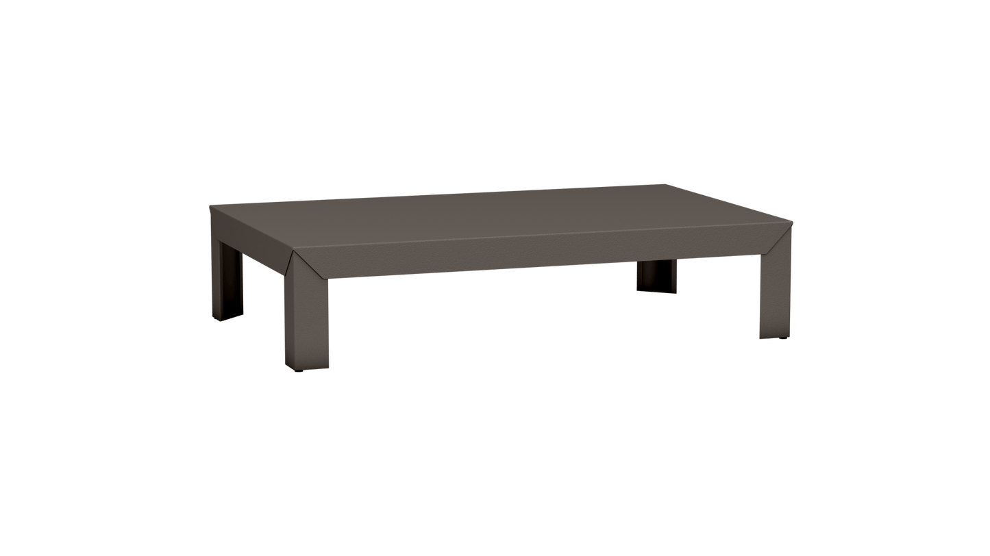 Table basse rectangulaire en métal 130cm Zef - MATIERE GRISE - La Maison MilanaiseTaupe 192Intérieur