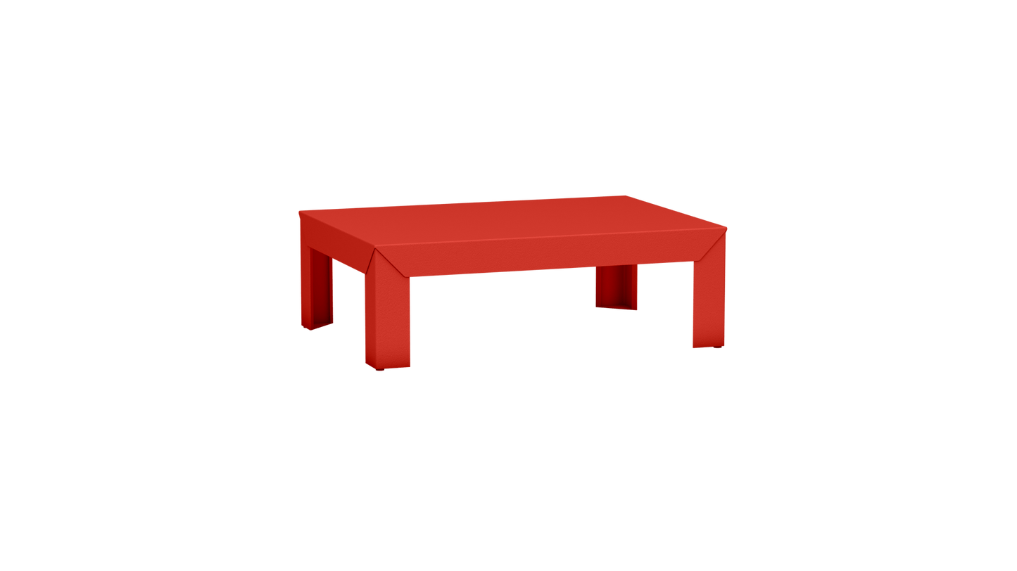 Table basse rectangulaire en métal 90cm Zef - MATIERE GRISE - La Maison MilanaisePêche 143Intérieur