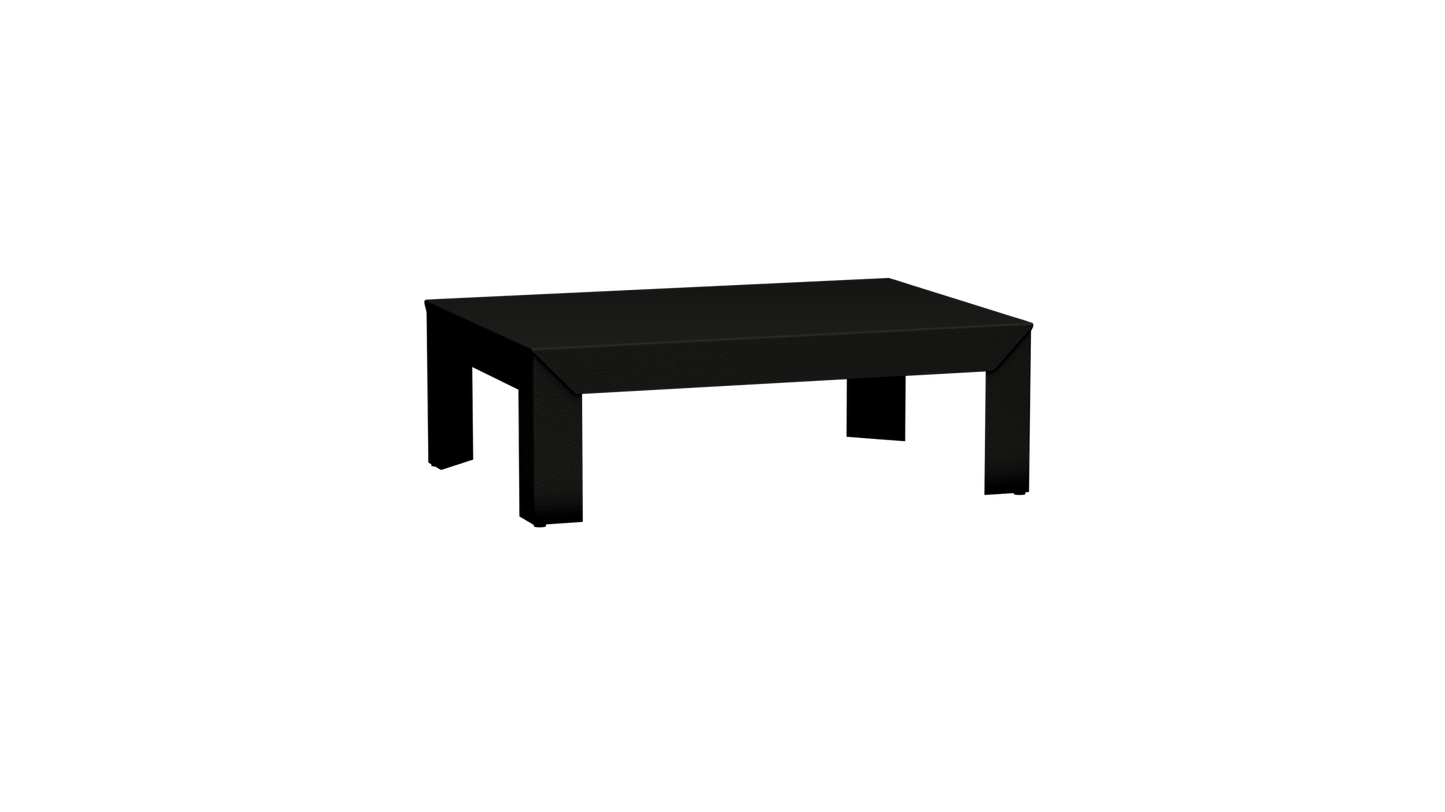 Table basse rectangulaire en métal 90cm Zef - MATIERE GRISE - La Maison MilanaiseNoir mat 031Intérieur