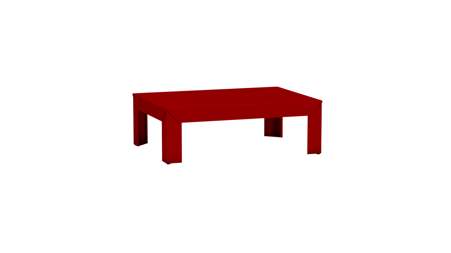 Table basse rectangulaire en métal 90cm Zef - MATIERE GRISE - La Maison MilanaiseVermillon 012Intérieur