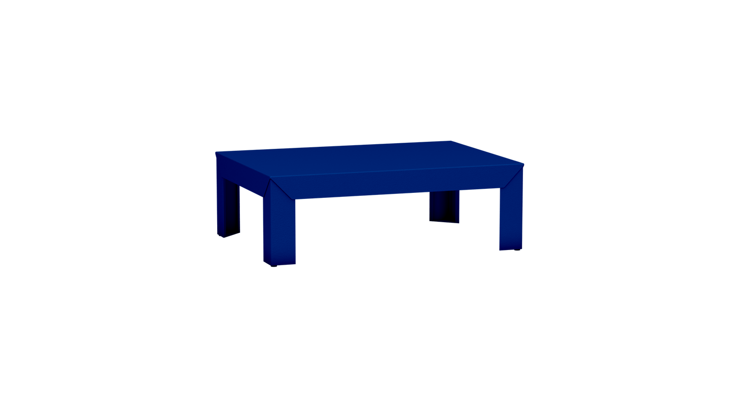 Table basse rectangulaire en métal 90cm Zef - MATIERE GRISE - La Maison MilanaiseBleu pur 112Intérieur