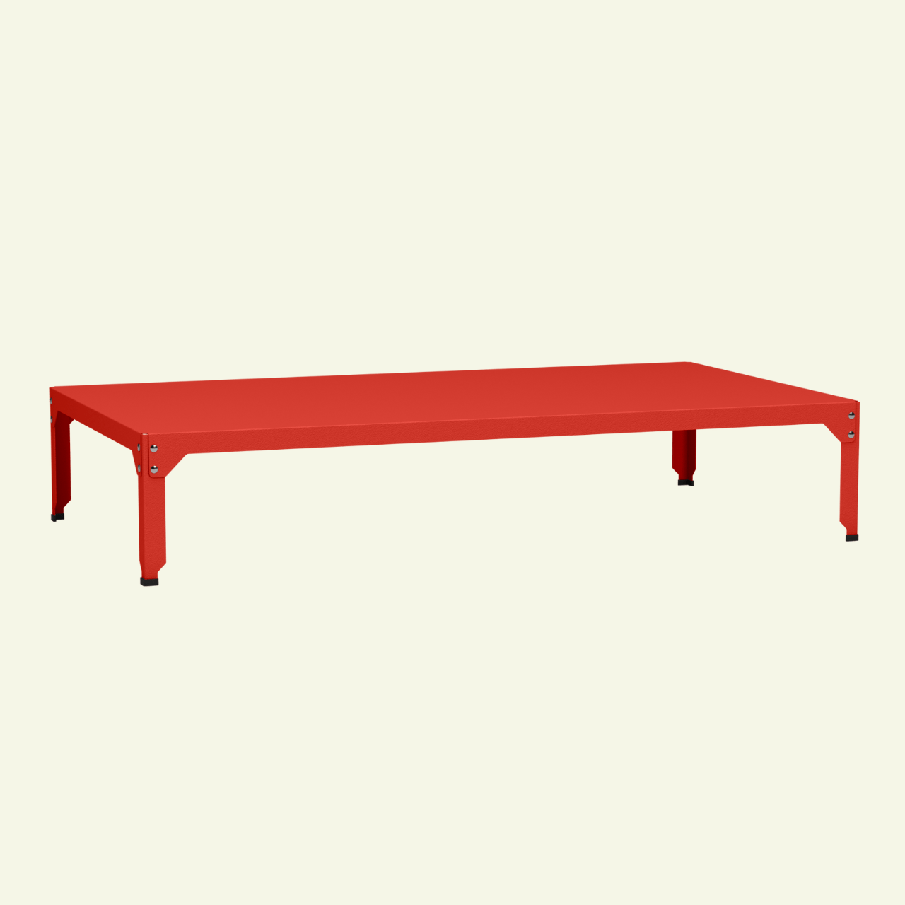Table basse rectangulaire Hegoa 180cm - Acier galvanisé & design industriel - MATIERE GRISE - La Maison MilanaiseTABLEBASSEHEGOAnEggshell 16135cm