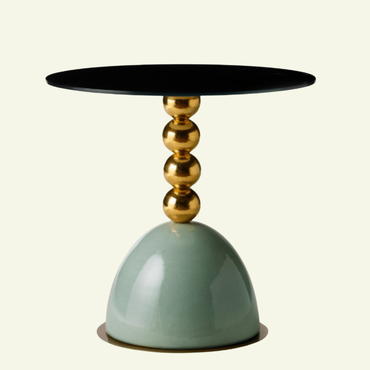 Table basse ronde en verre et céramique Pins - MARIONI - La Maison Milanaise02928