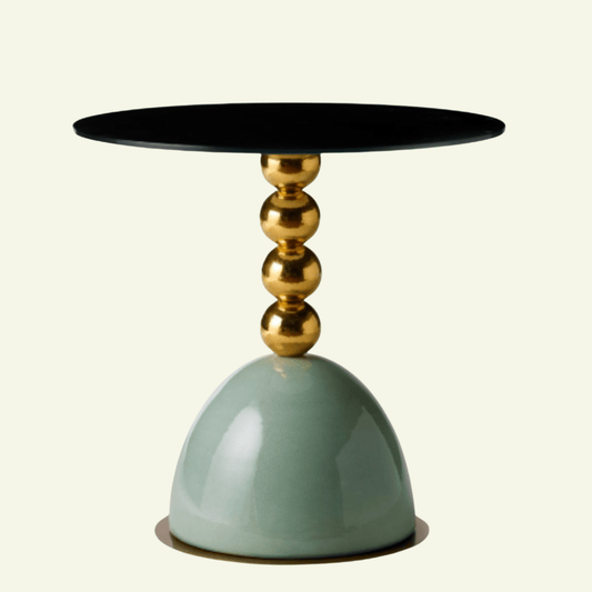 Table basse ronde en verre et céramique Pins - MARIONI - La Maison Milanaise02928