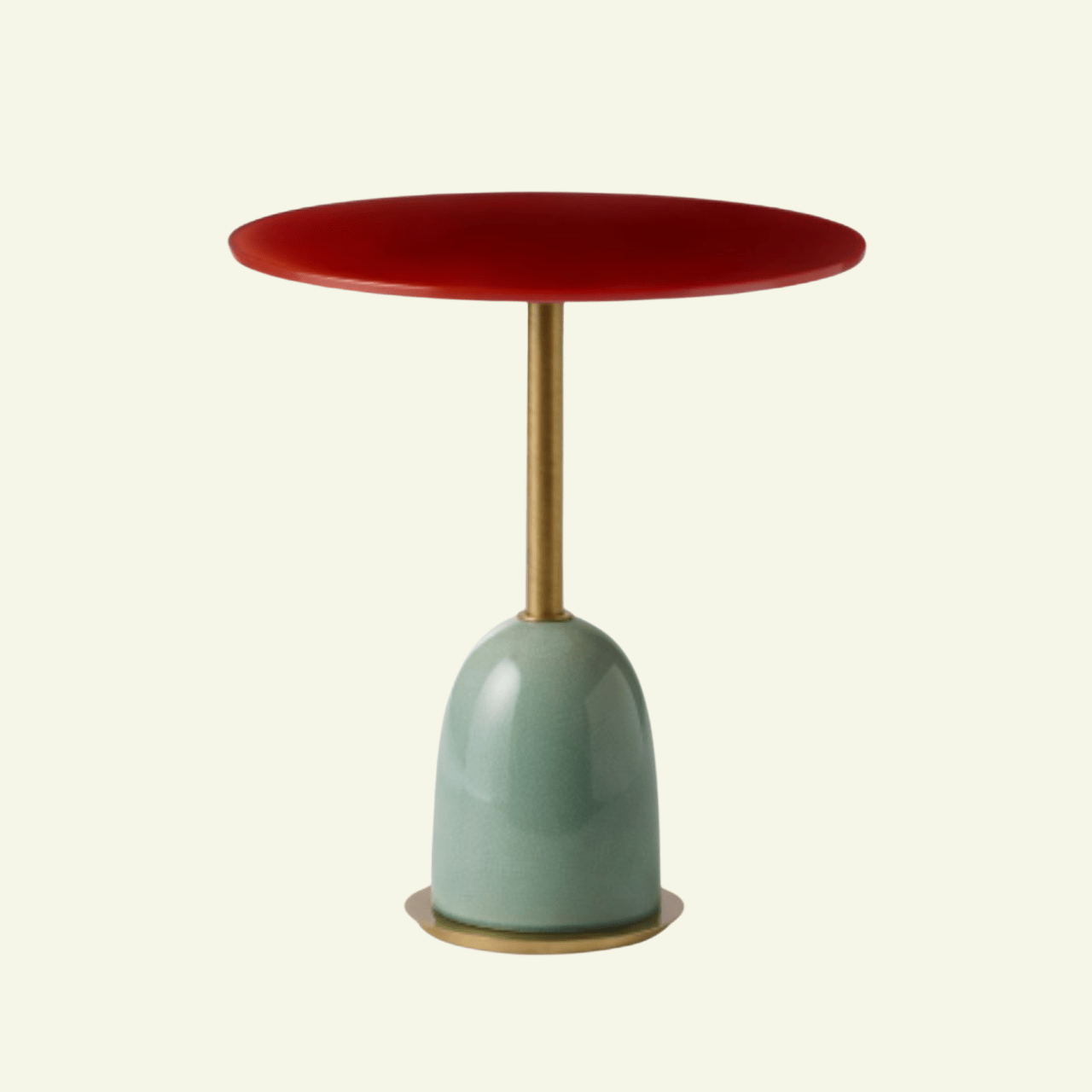 Table basse ronde en verre et céramique Pins - MARIONI - La Maison Milanaise02926