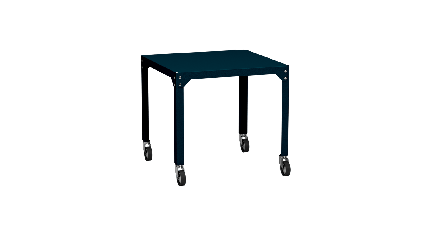Table carrée en acier galvanisé 79cm Hegoa - MATIERE GRISE - La Maison MilanaiseTABLECARRE79HEGOACanard 115Avec roulettes
