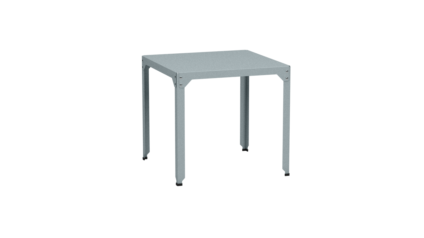 Table carrée en acier galvanisé 79cm Hegoa - MATIERE GRISE - La Maison MilanaiseTABLECARRE79HEGOANuage 002Sans roulettes