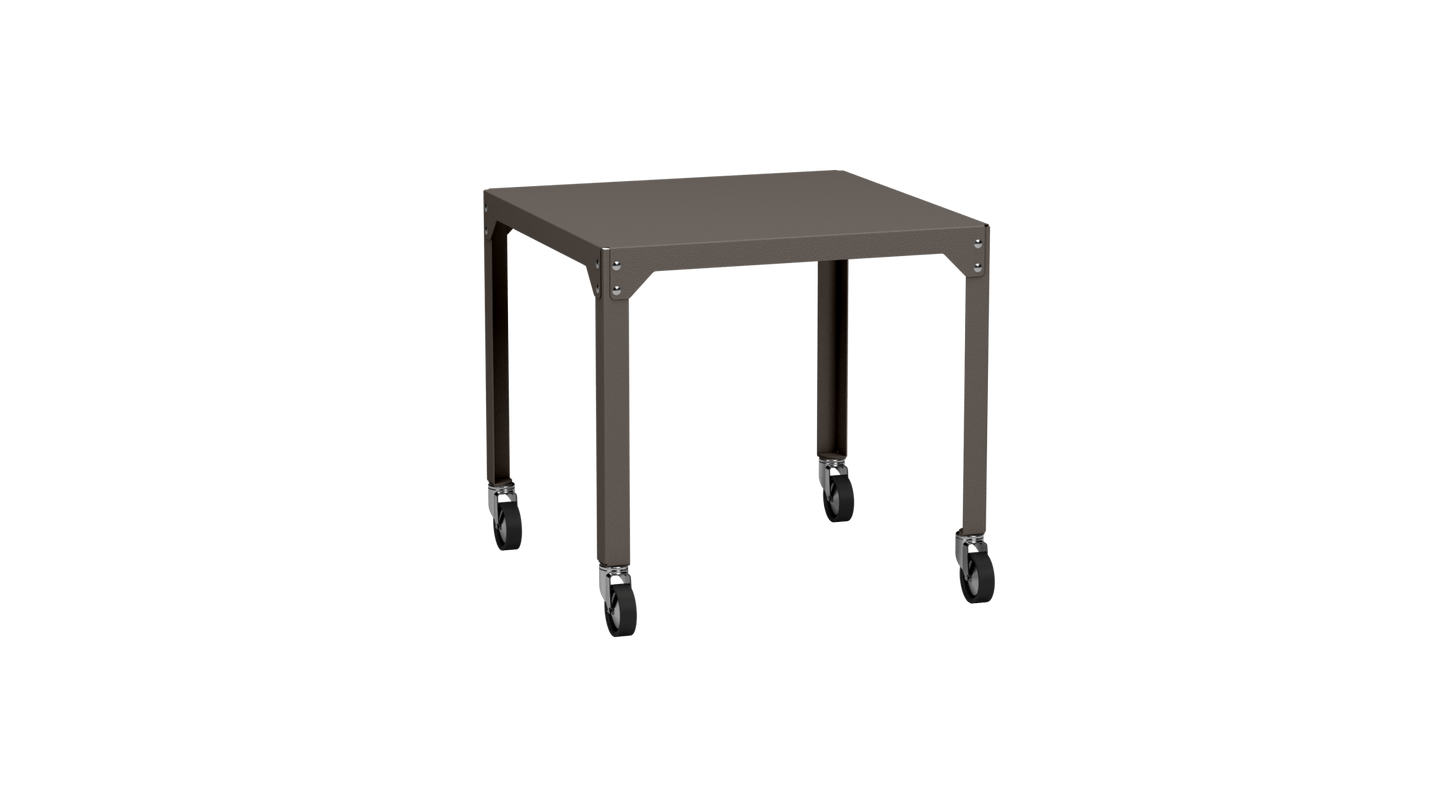 Table carrée en acier galvanisé 79cm Hegoa - MATIERE GRISE - La Maison MilanaiseTABLECARRE79HEGOATaupe 192Avec roulettes