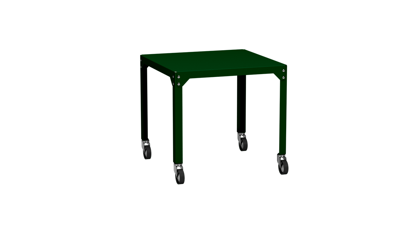 Table carrée en acier galvanisé 79cm Hegoa - MATIERE GRISE - La Maison MilanaiseTABLECARRE79HEGOACanopée 124Avec roulettes