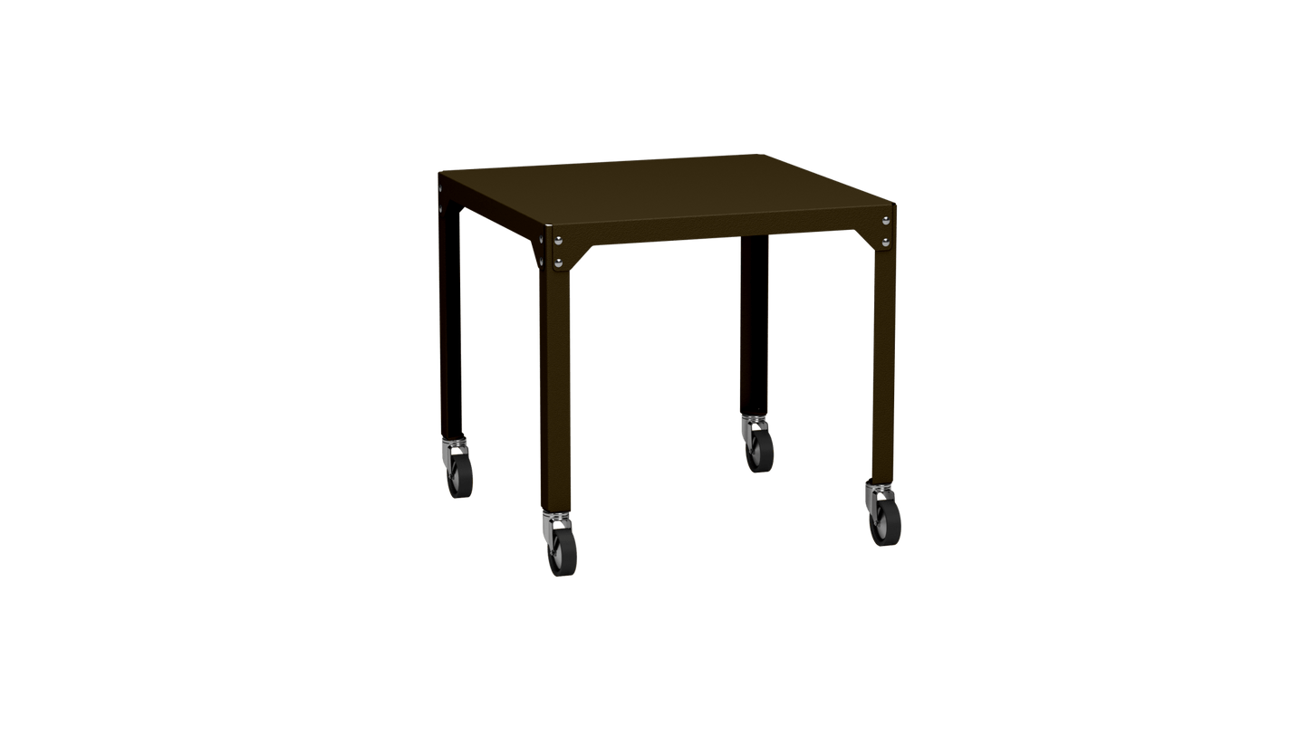 Table carrée en acier galvanisé 79cm Hegoa - MATIERE GRISE - La Maison MilanaiseTABLECARRE79HEGOABronze 181Avec roulettes
