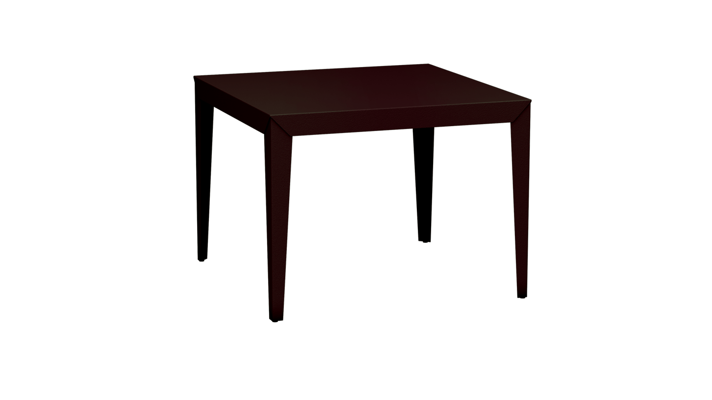 Table carrée en aluminium 100cm Zef - MATIERE GRISE - La Maison MilanaiseViolet de Mars 171Fuselés