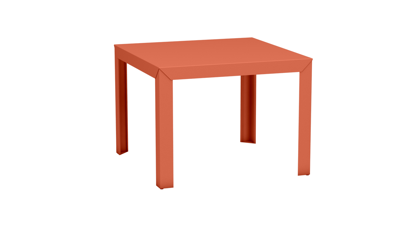 Table carrée en aluminium 100cm Zef - MATIERE GRISE - La Maison MilanaiseOrange givré 144Droits