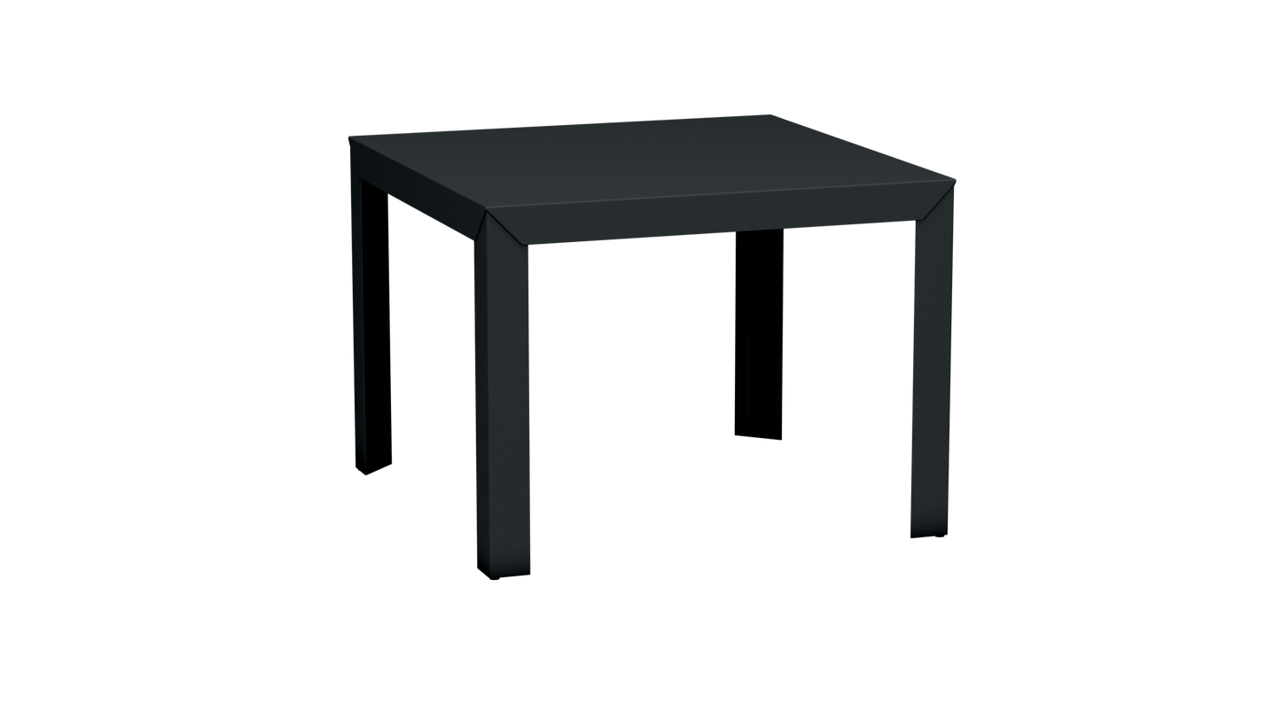 Table carrée en aluminium 100cm Zef - MATIERE GRISE - La Maison MilanaiseAnthracite 222Droits