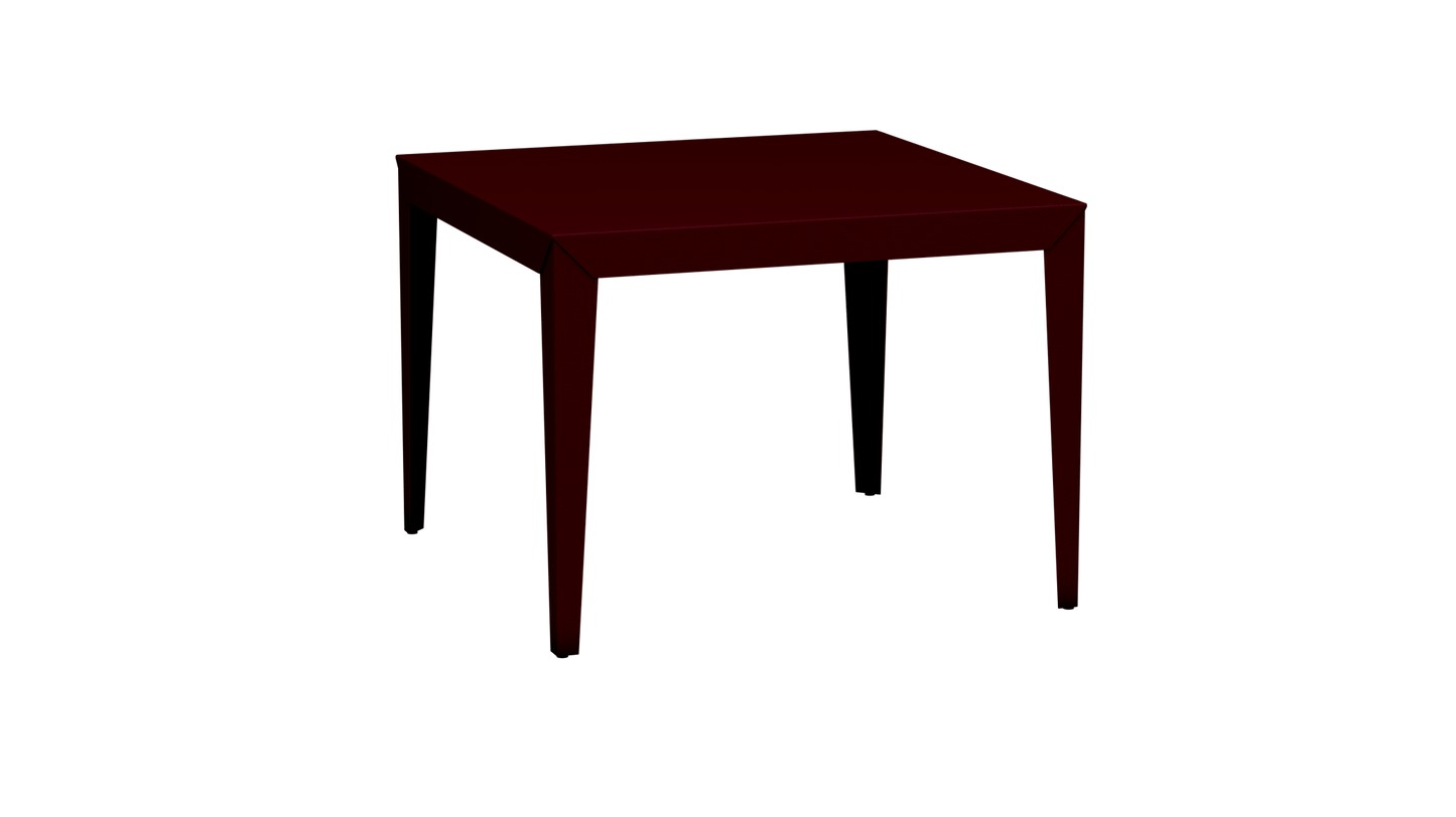 Table carrée en aluminium 100cm Zef - MATIERE GRISE - La Maison MilanaiseBourgogne 153Fuselés