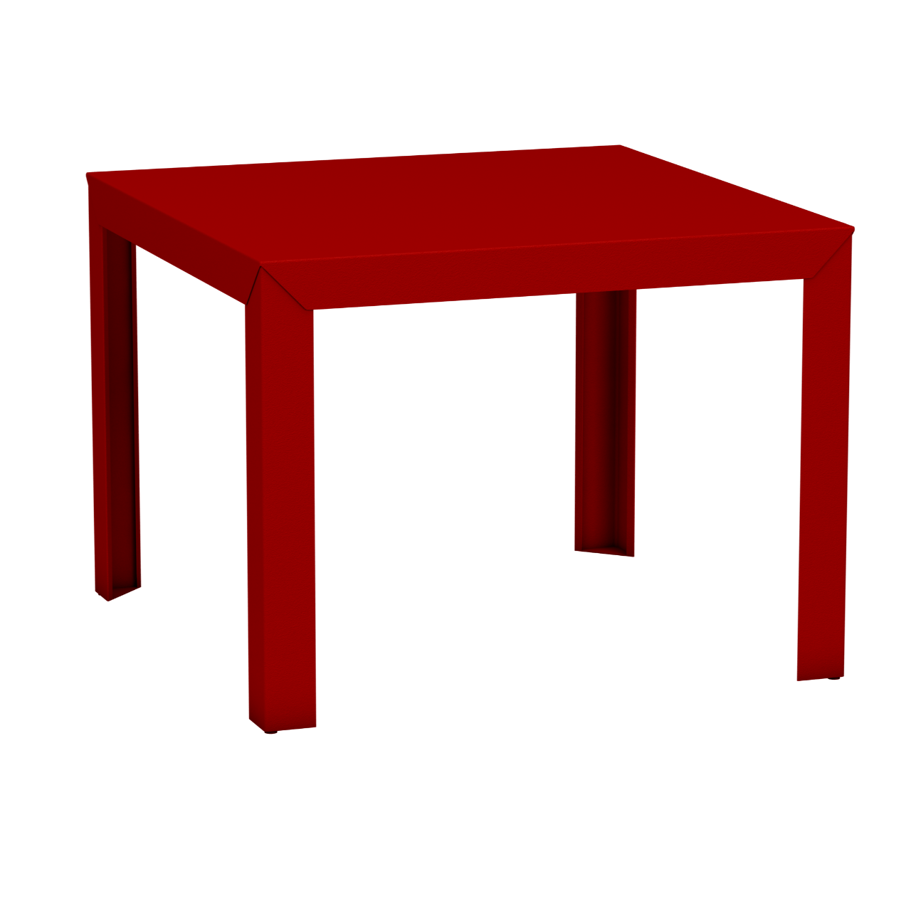Table carrée en aluminium 100cm Zef - MATIERE GRISE - La Maison MilanaiseVermillon 012Droits