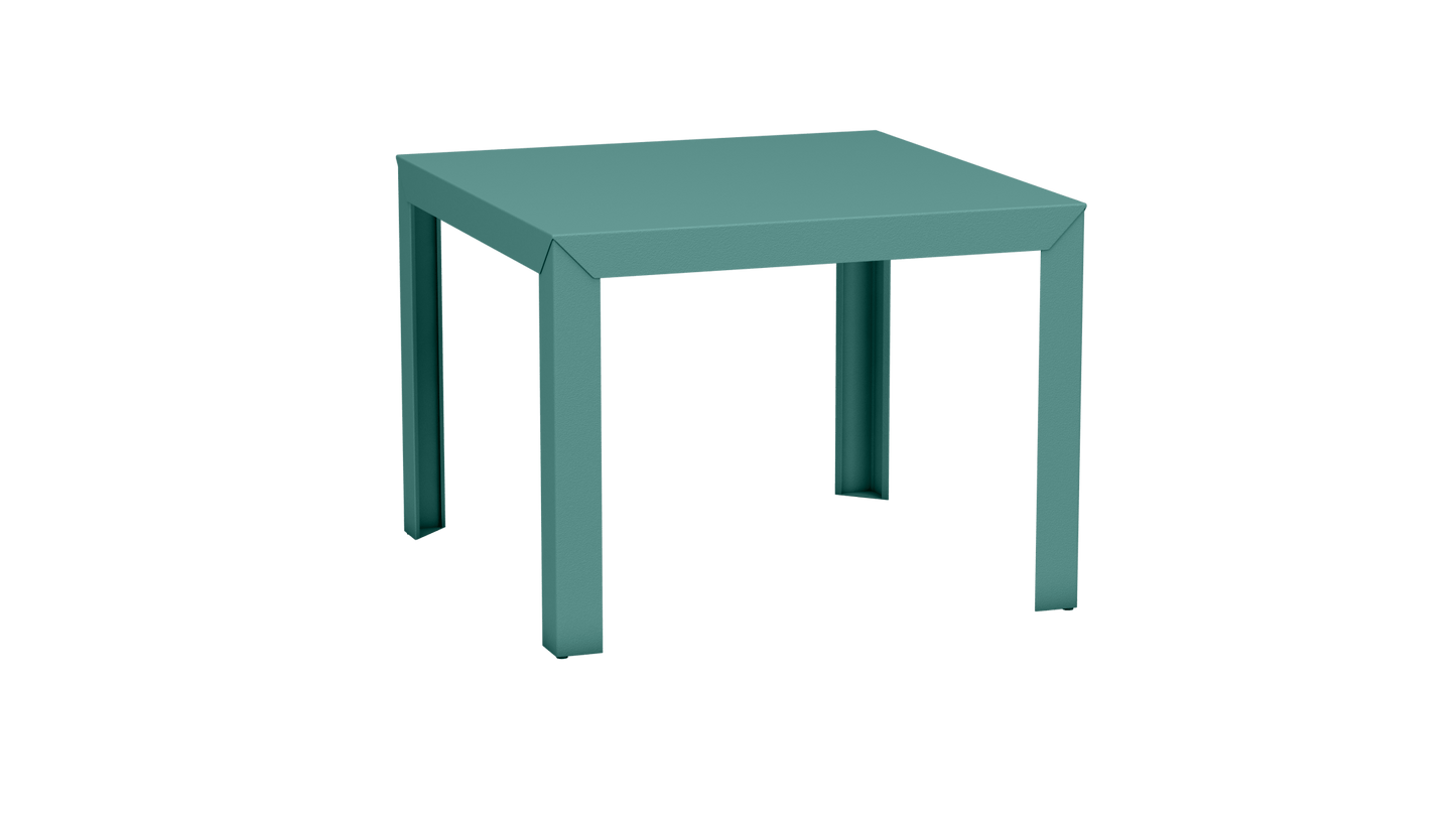 Table carrée en aluminium 100cm Zef - MATIERE GRISE - La Maison MilanaiseCeladon 006Droits
