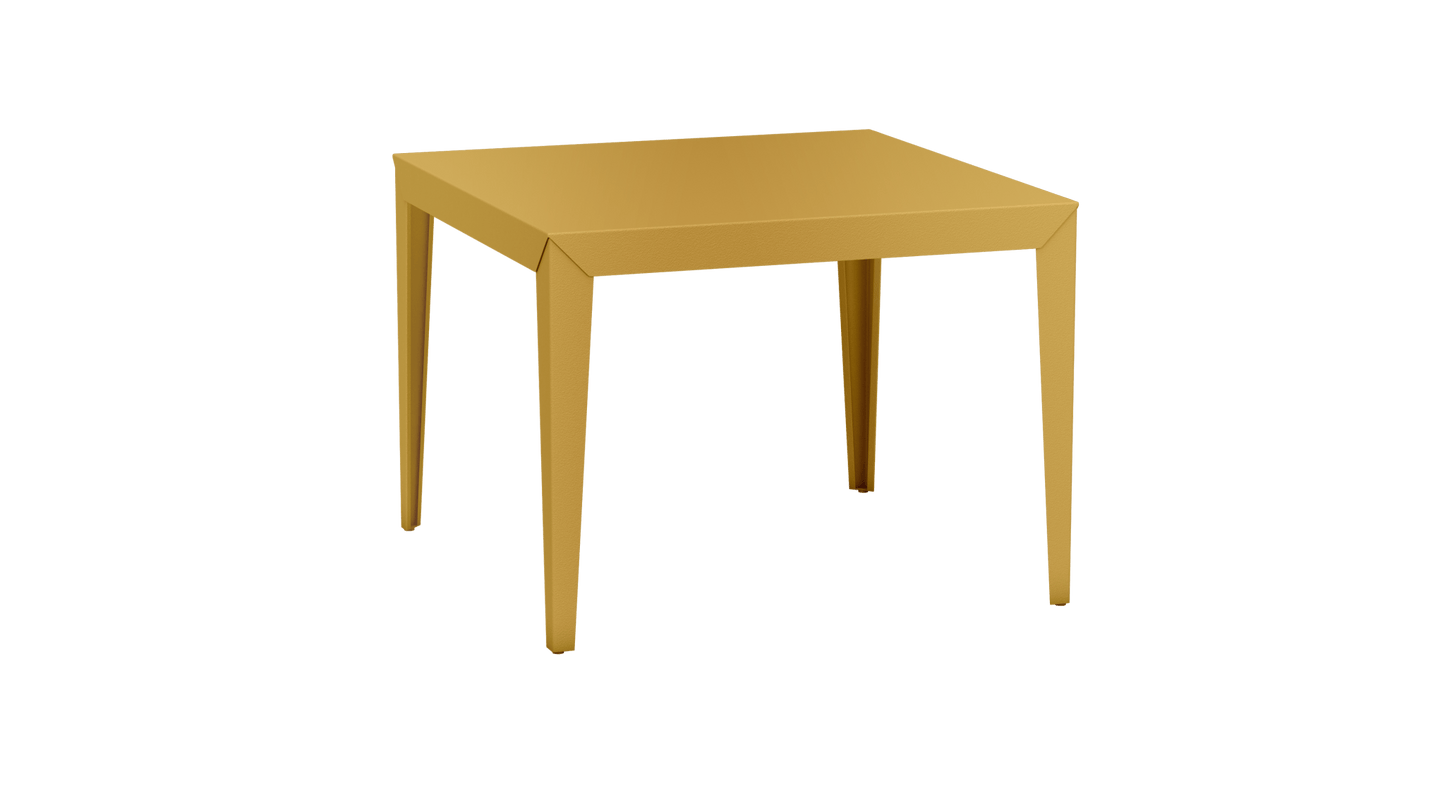 Table carrée en aluminium 100cm Zef - MATIERE GRISE - La Maison MilanaiseLaiton 230Fuselés